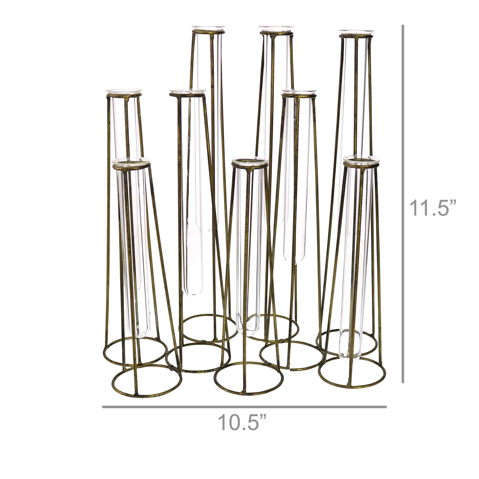 Archer Cluster Vase, Tapered - 9 Tubes By HomArt - Image 3