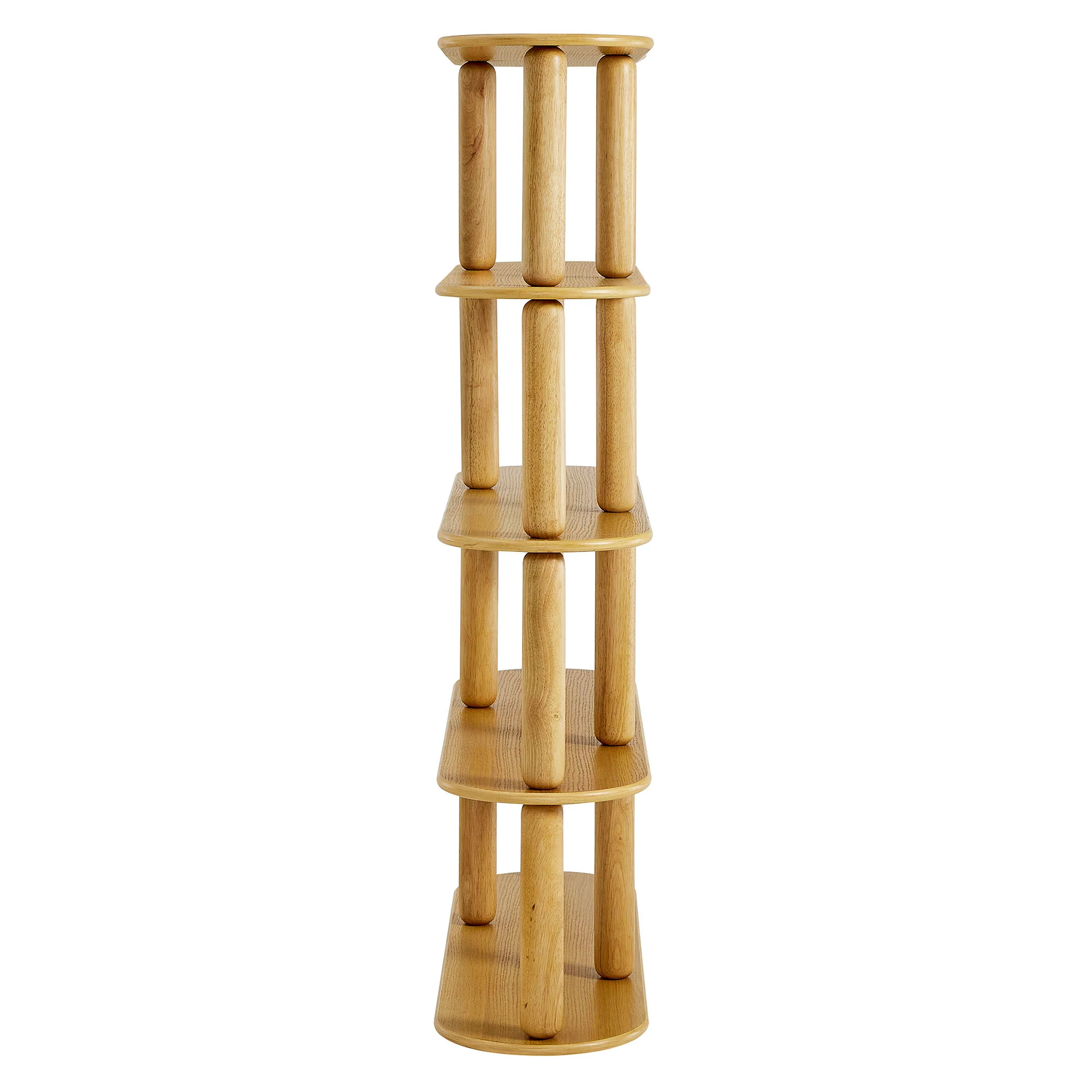 Arcus 4-Tier Oval Wood Bookshelf by Modway - Image 3