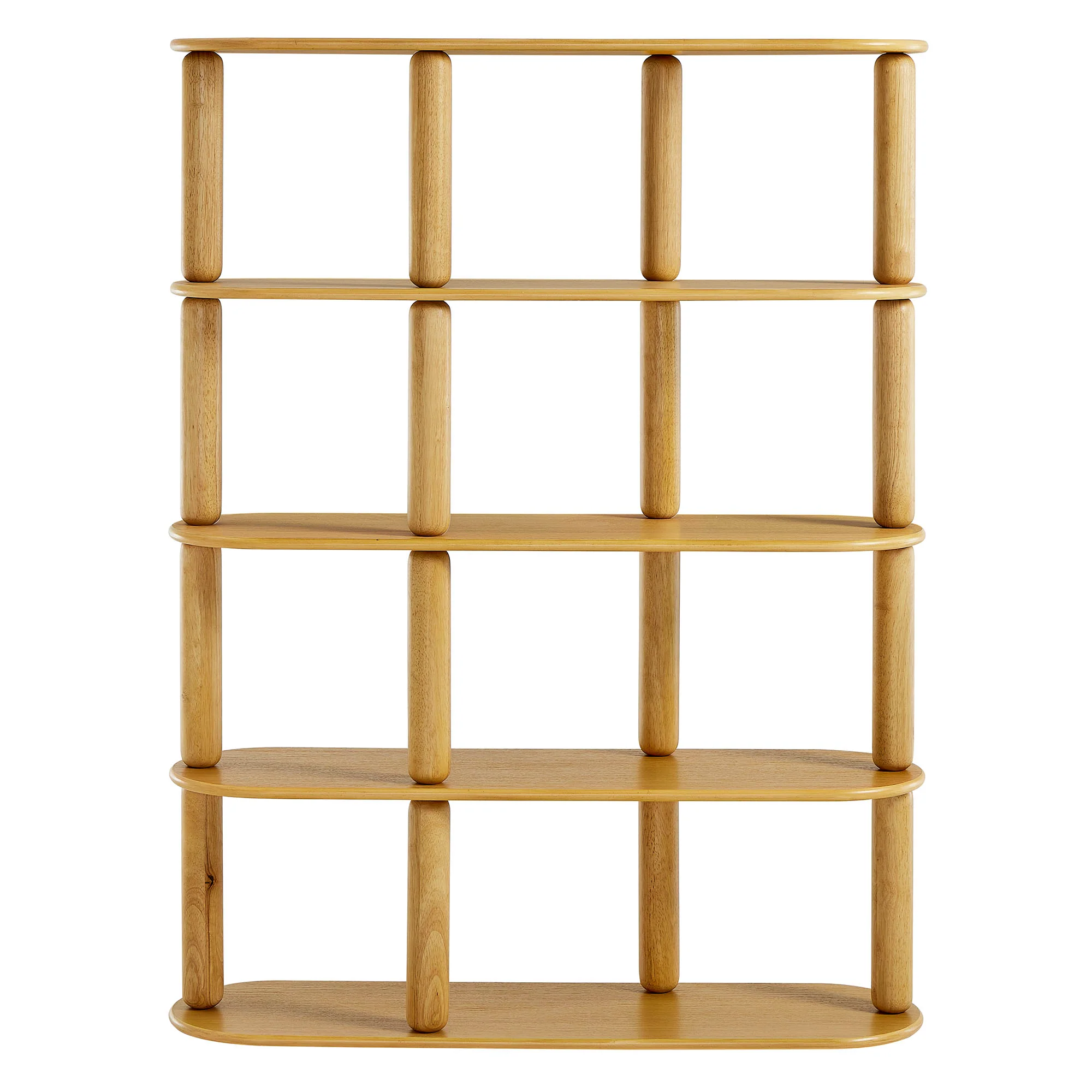 Arcus 4-Tier Oval Wood Bookshelf by Modway - Image 4