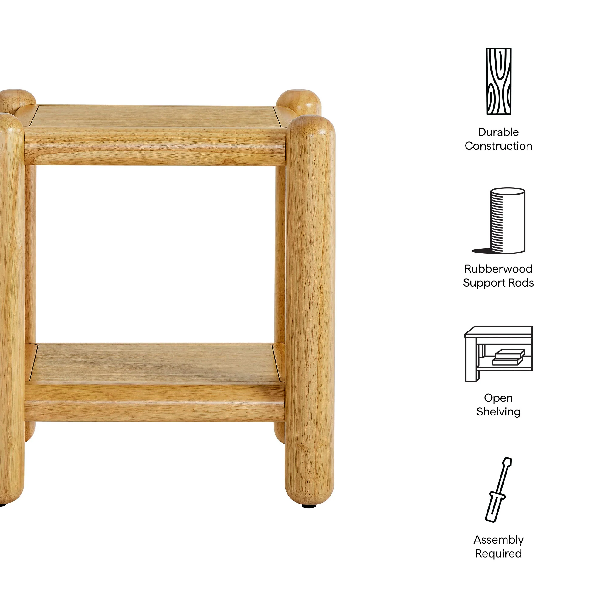 Arcus Rectangular 2-Tier Side Table by Modway - Image 7