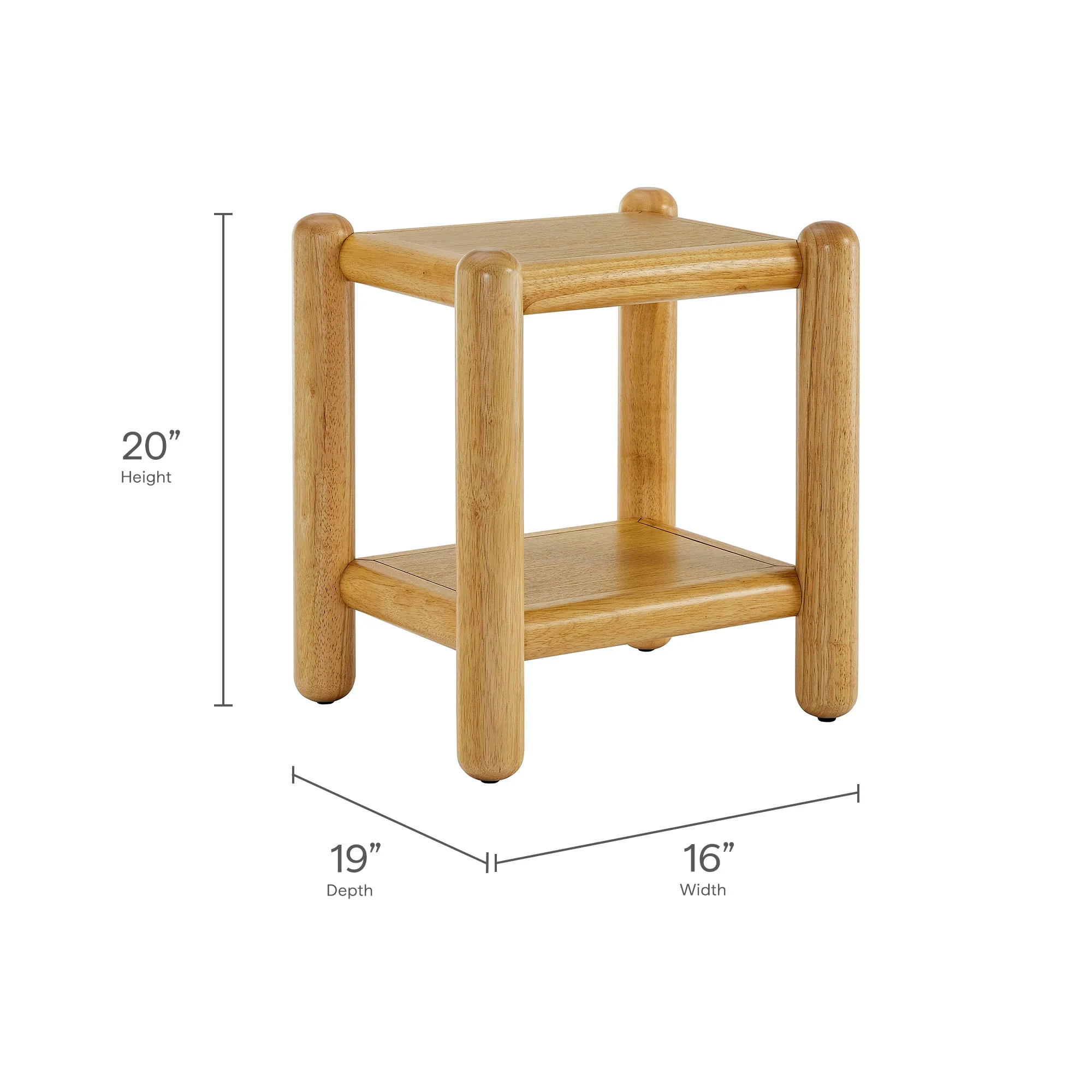 Arcus Rectangular 2-Tier Side Table by Modway - Image 8