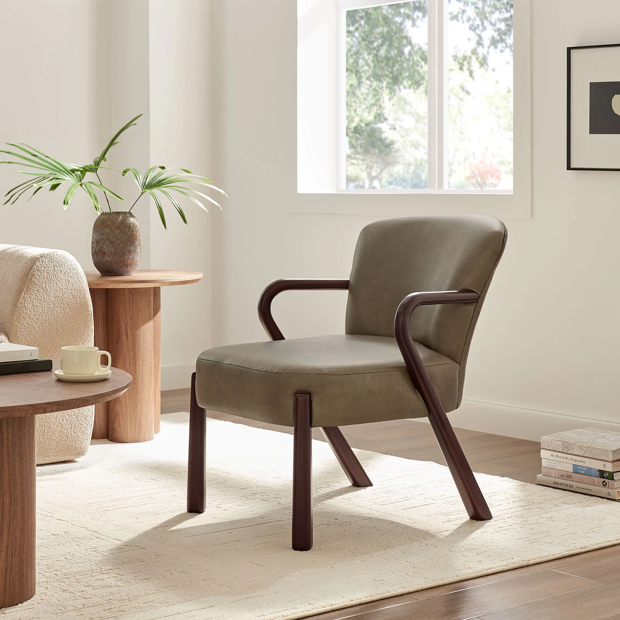 Arden Faux Leather Upholstered Accent Armchair by Modway - Image 16