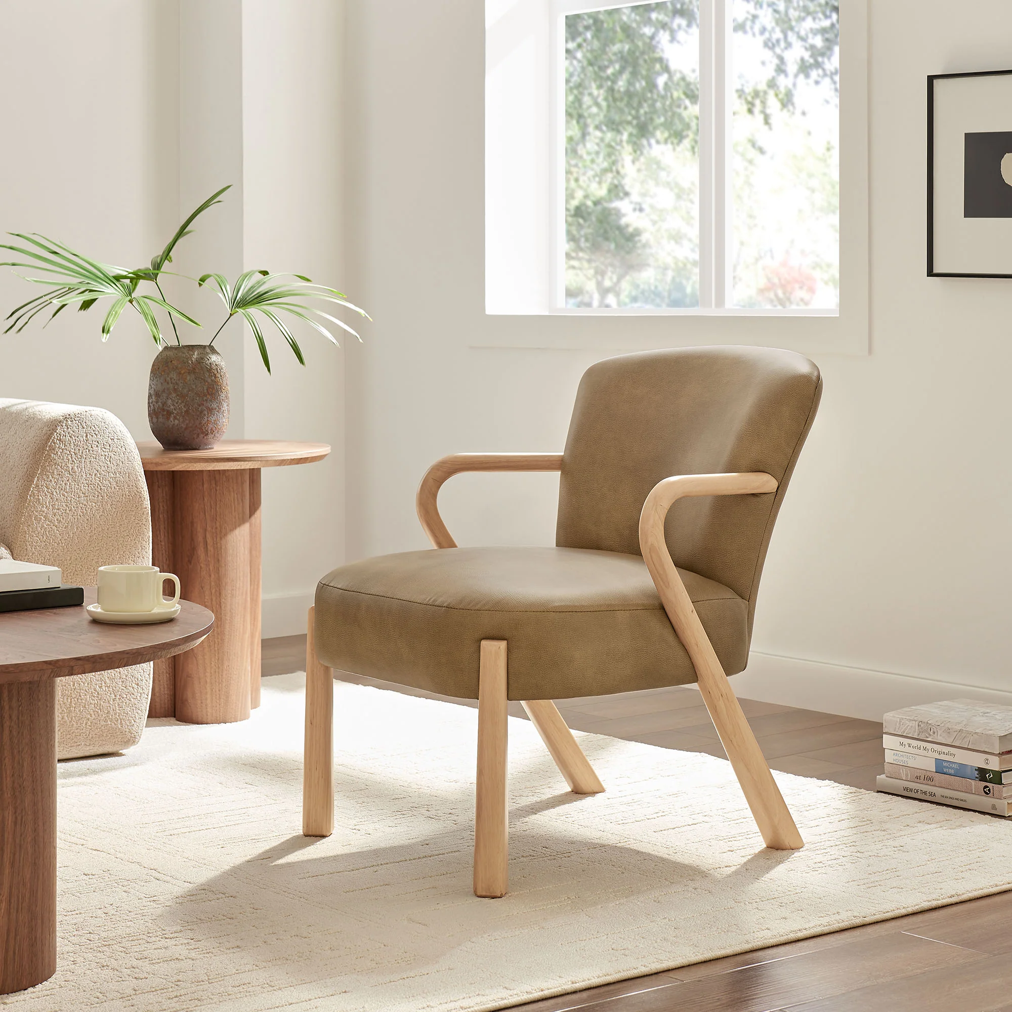 Arden Faux Leather Upholstered Accent Armchair by Modway - Image 25