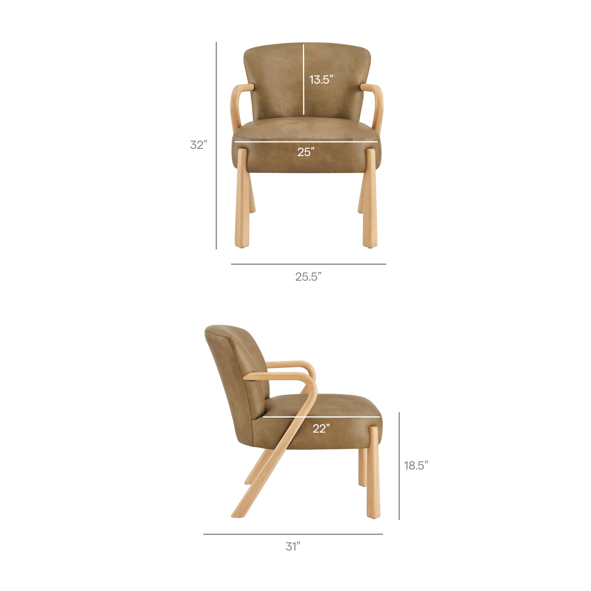 Arden Faux Leather Upholstered Accent Armchair by Modway - Image 27