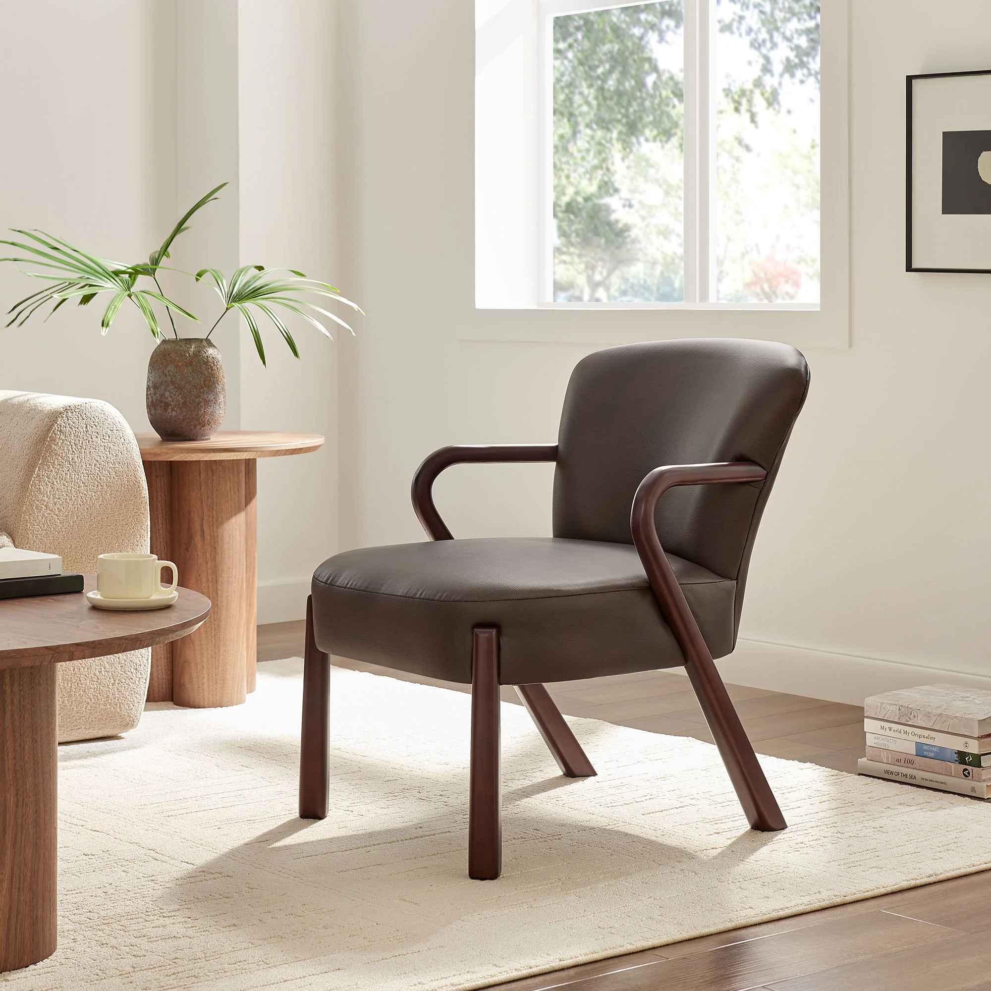 Arden Faux Leather Upholstered Accent Armchair by Modway - Image 7