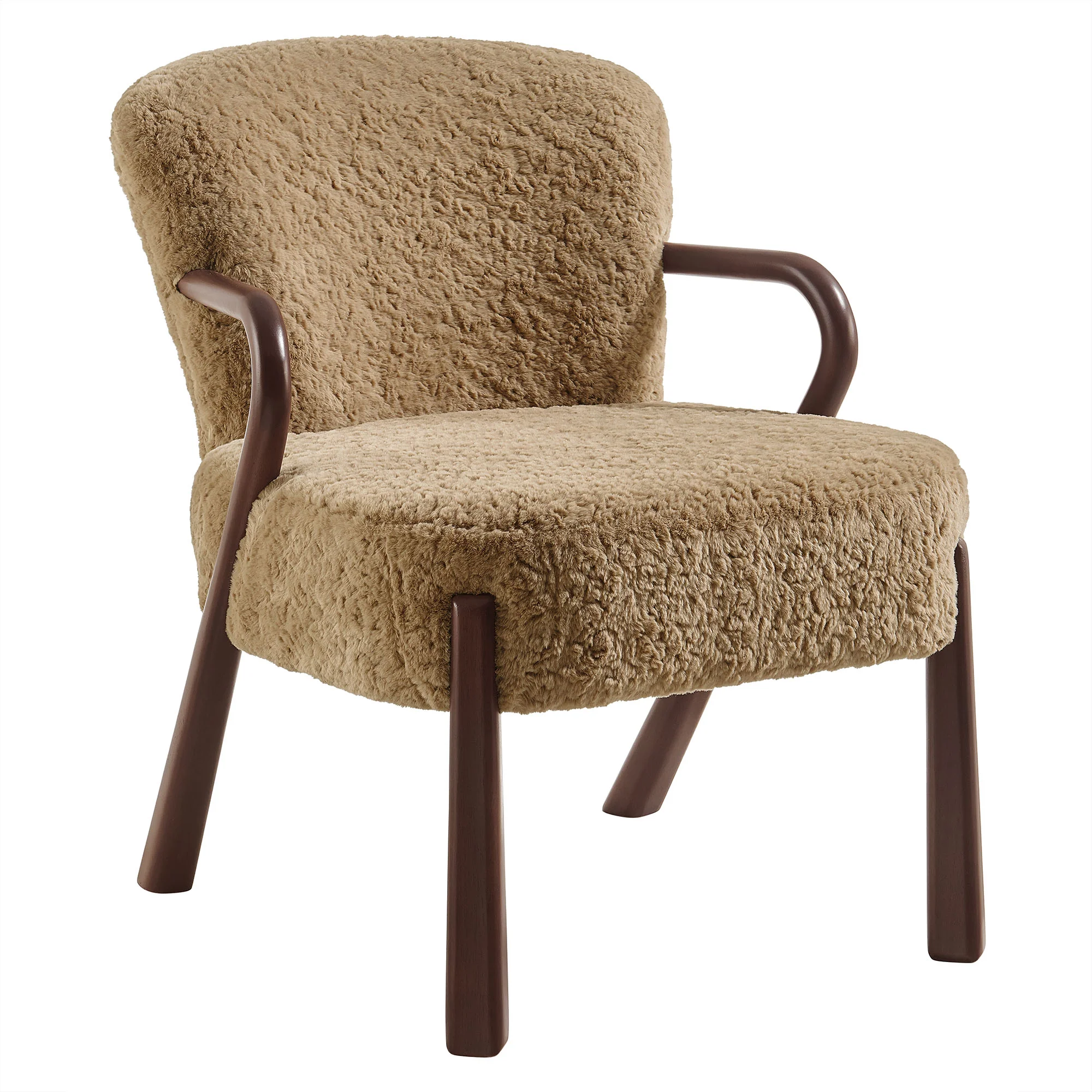 Arden Faux Shearling Accent Armchair by Modway - Image 10