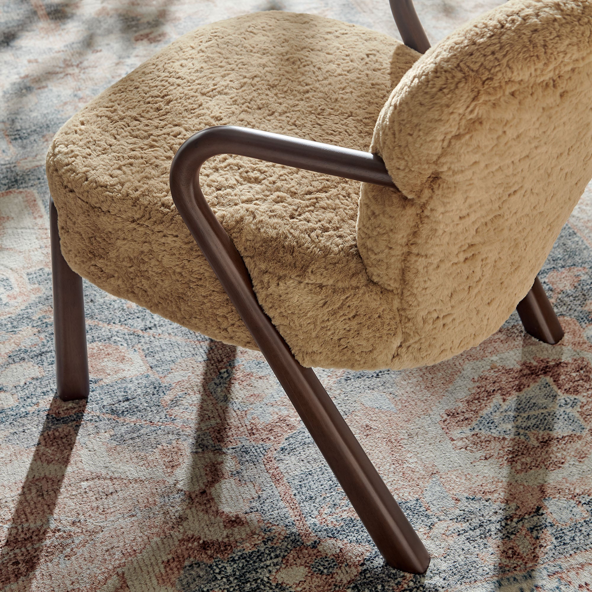 Arden Faux Shearling Accent Armchair by Modway - Image 15