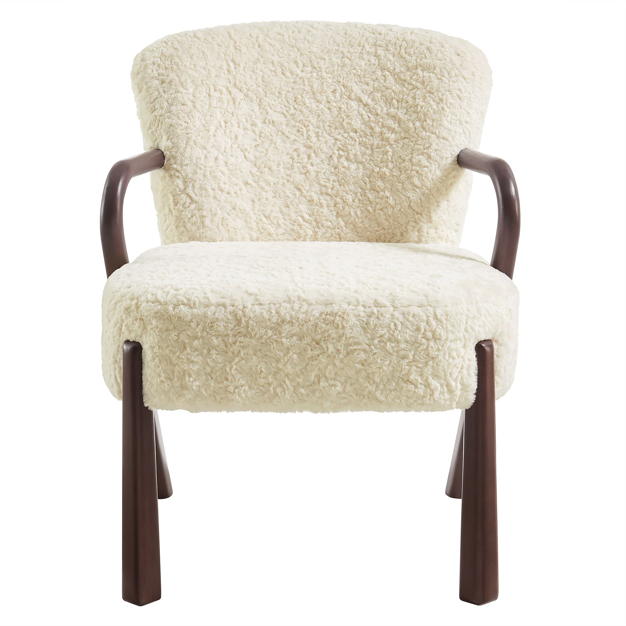 Arden Faux Shearling Accent Armchair by Modway - Image 4
