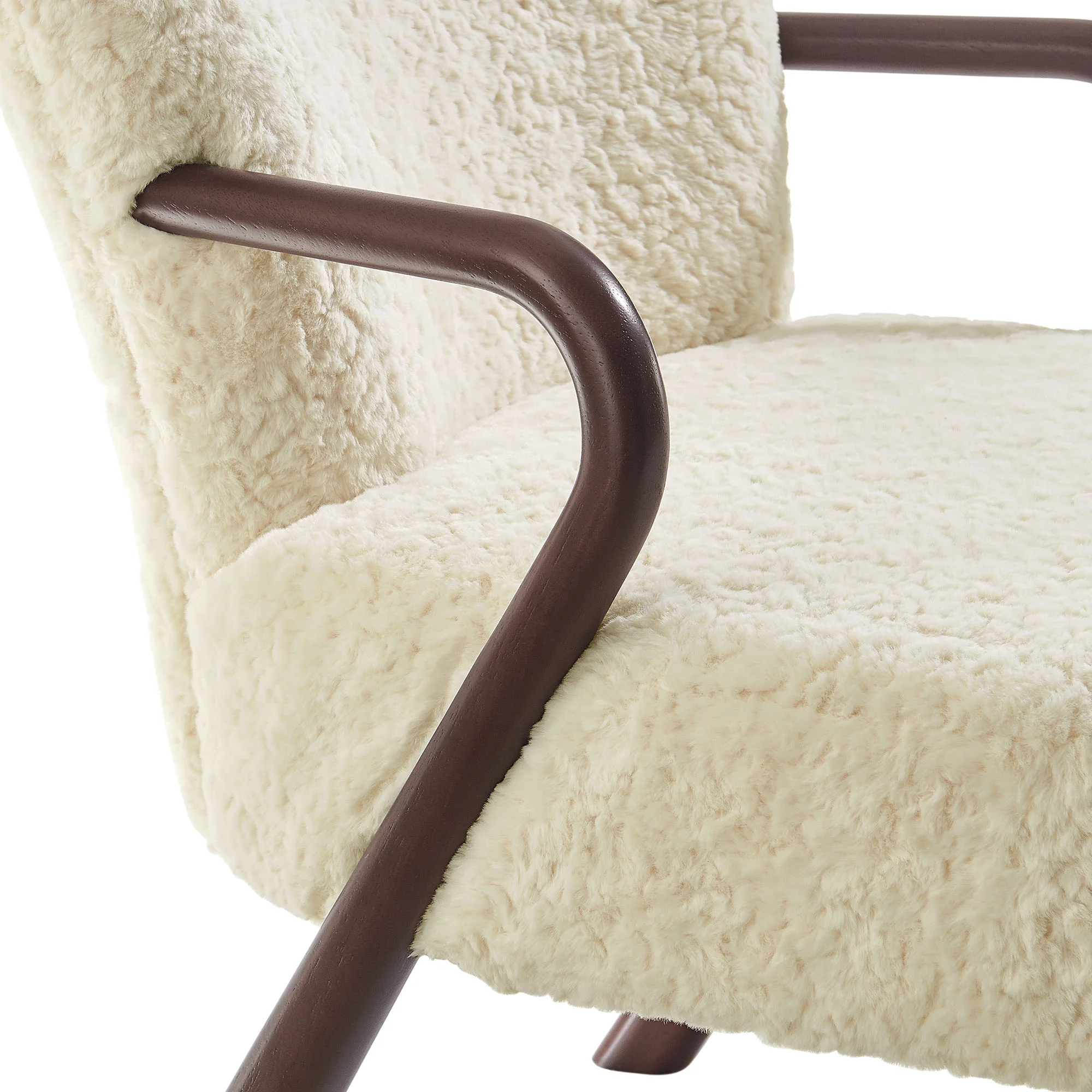 Arden Faux Shearling Accent Armchair by Modway - Image 5