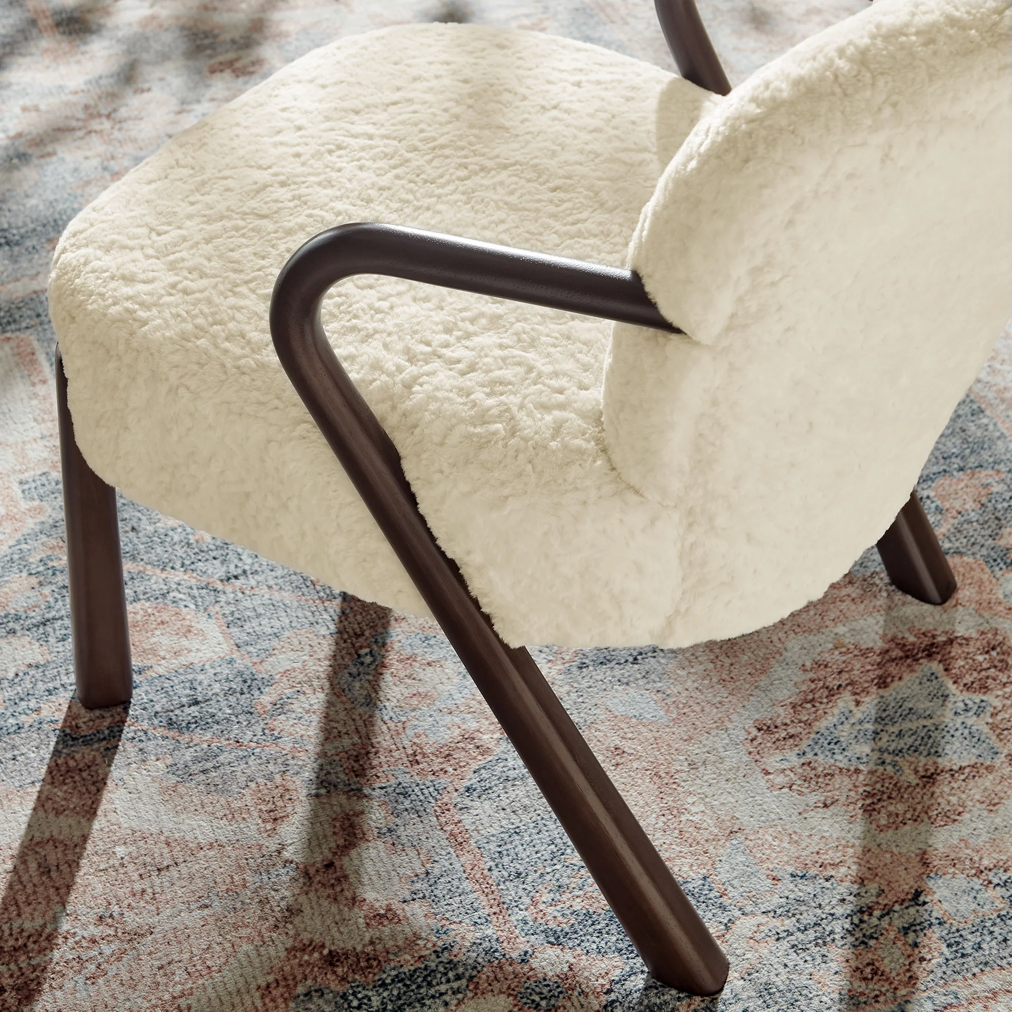 Arden Faux Shearling Accent Armchair by Modway - Image 6