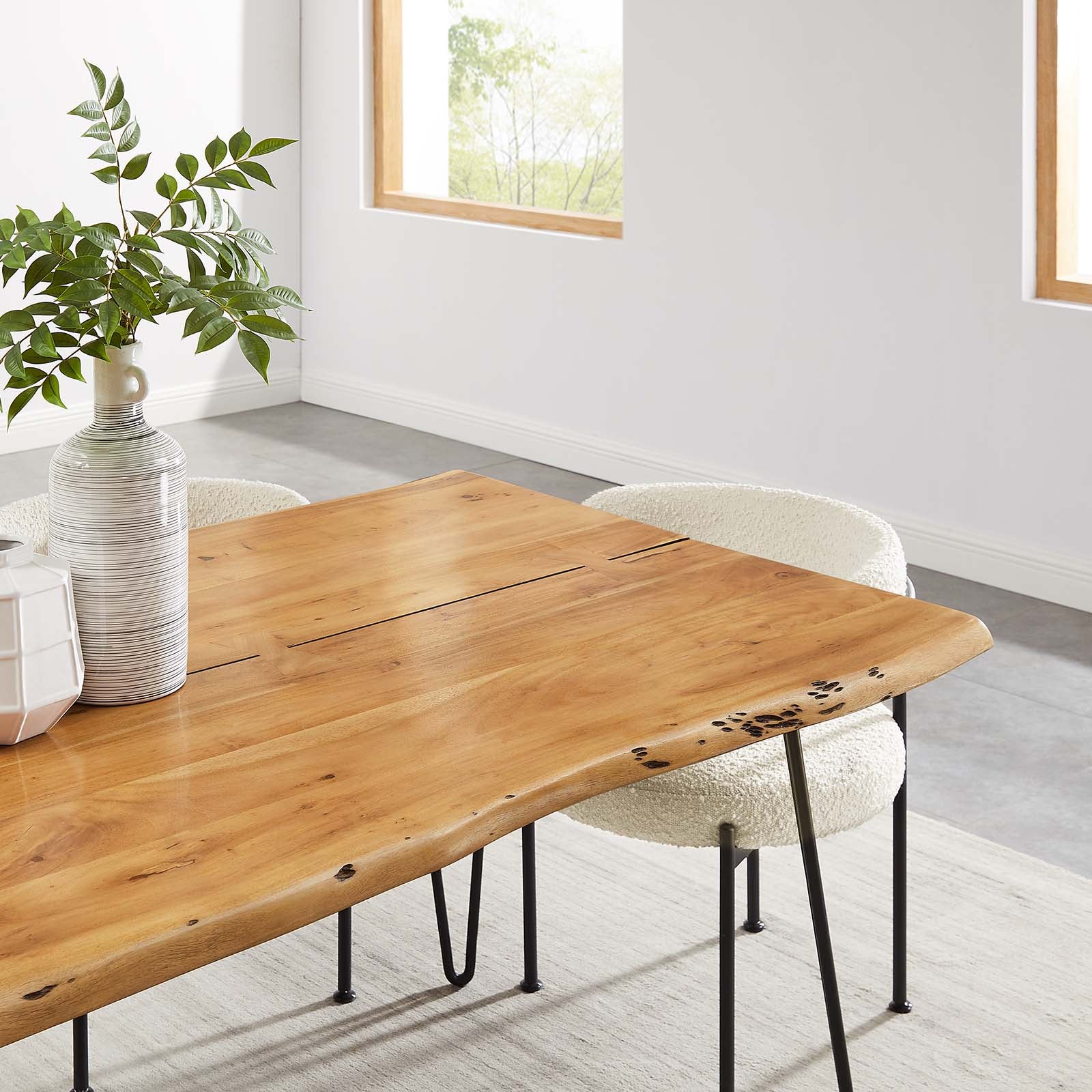 Ardor 74" Live Edge Acacia Wood Dining Table By Modway - EEI-6070 - Image 20