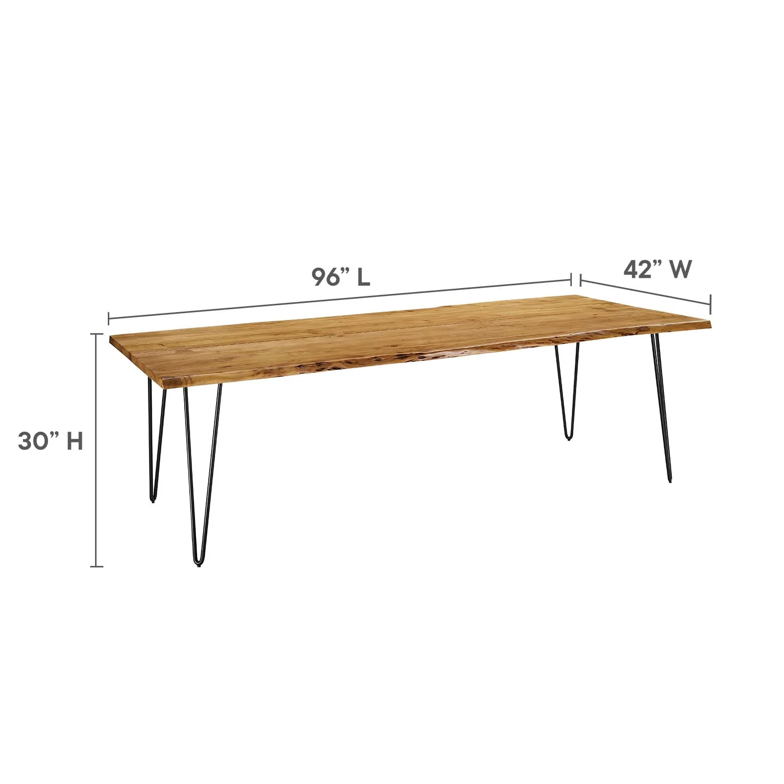 Ardor 96" Live Edge Acacia Wood Dining Table By Modway - EEI-6072 - Image 32