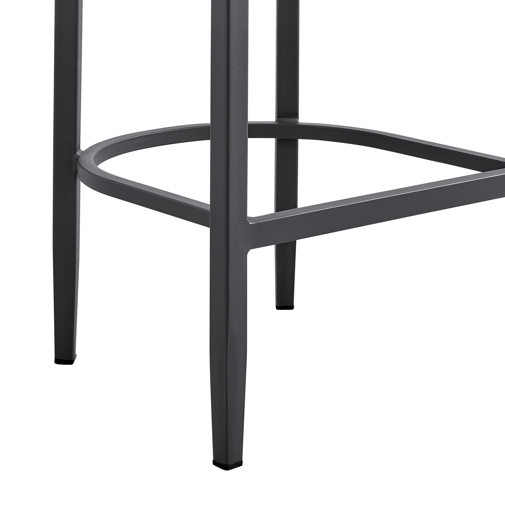 Argiope Outdoor Patio Bar Stool in Aluminum with Grey Cushions By Armen Living - Image 11