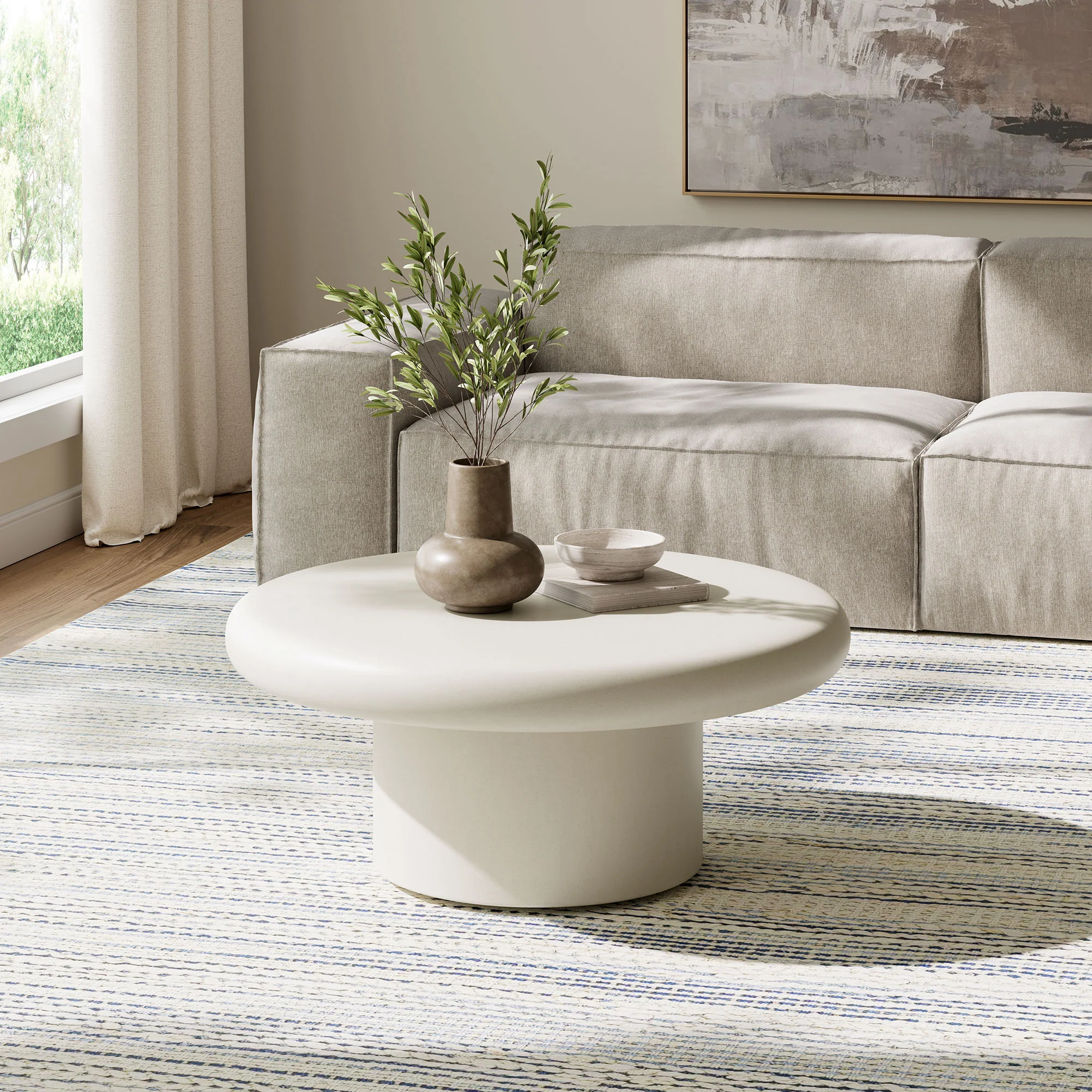 Argos Indoor - Outdoor Patio Concrete Round Coffee Table by Modway - Image 14