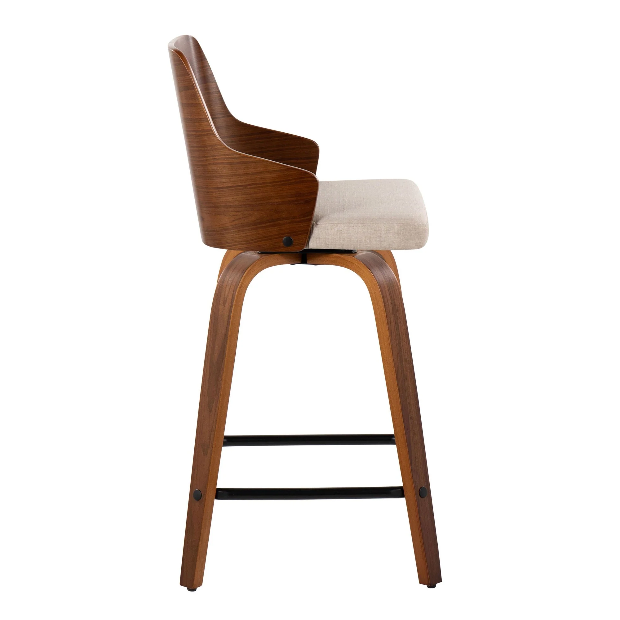 Ariana 24" Fixed-Height Counter Stool - Set of 2 By LumiSource - B24-ARIA-GRTZX2 WLWLBG2 - Image 7