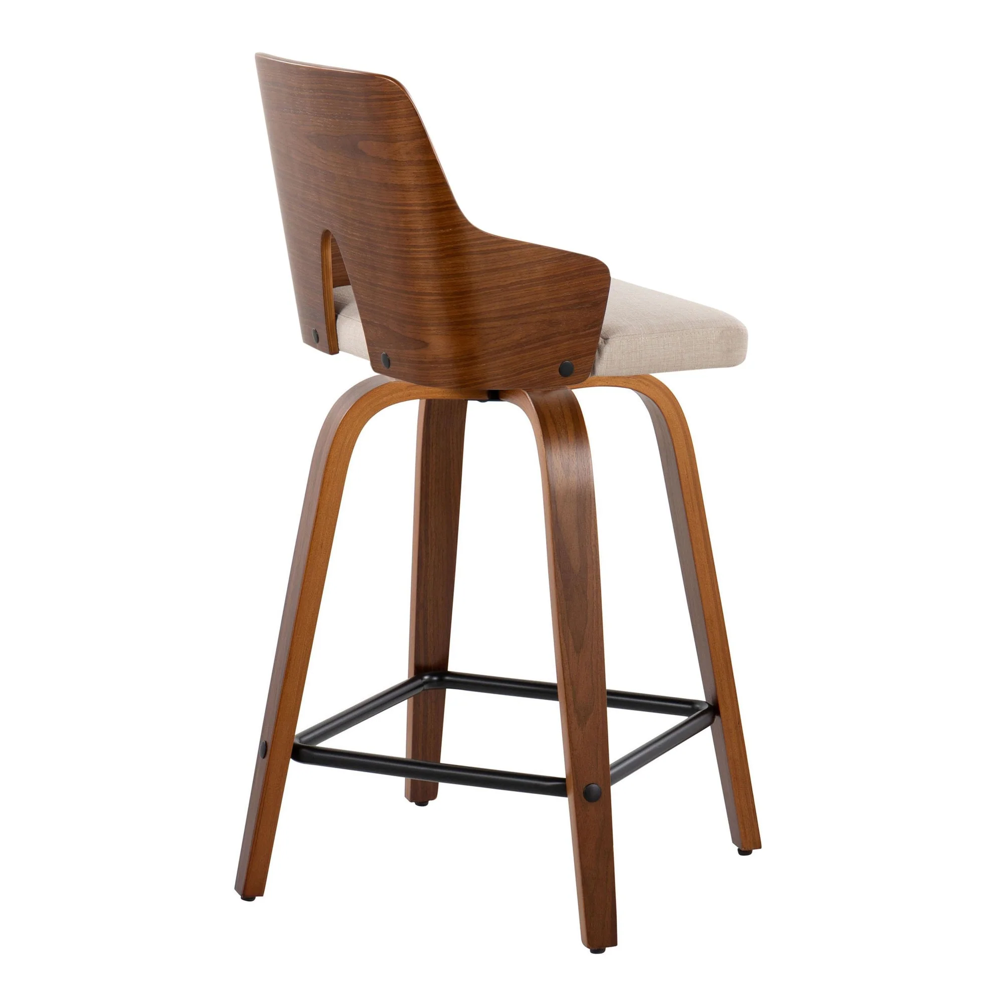 Ariana 24" Fixed-Height Counter Stool - Set of 2 By LumiSource - B24-ARIA-GRTZX2 WLWLBG2 - Image 8