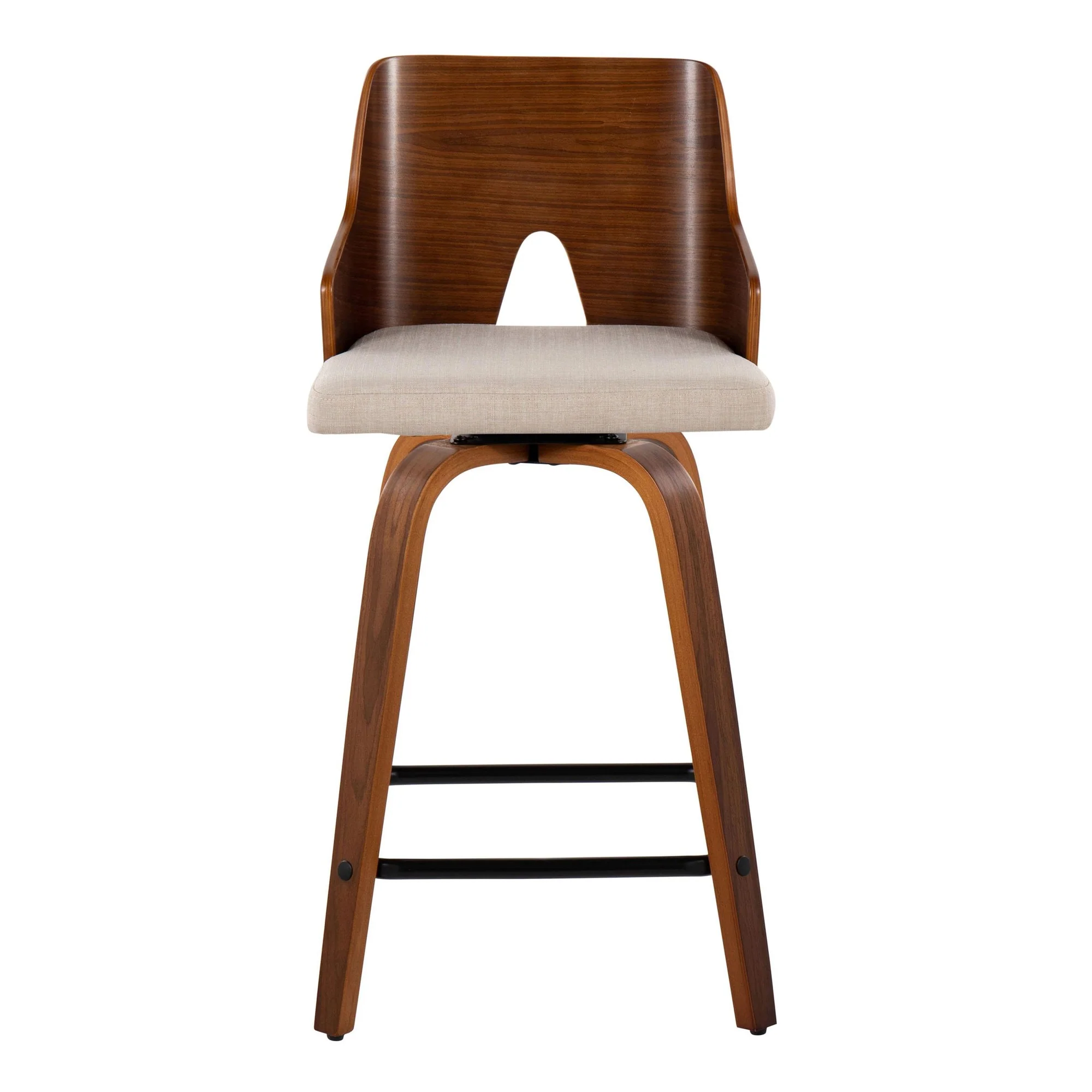 Ariana 24" Fixed-Height Counter Stool - Set of 2 By LumiSource - B24-ARIA-GRTZX2 WLWLBG2 - Image 9