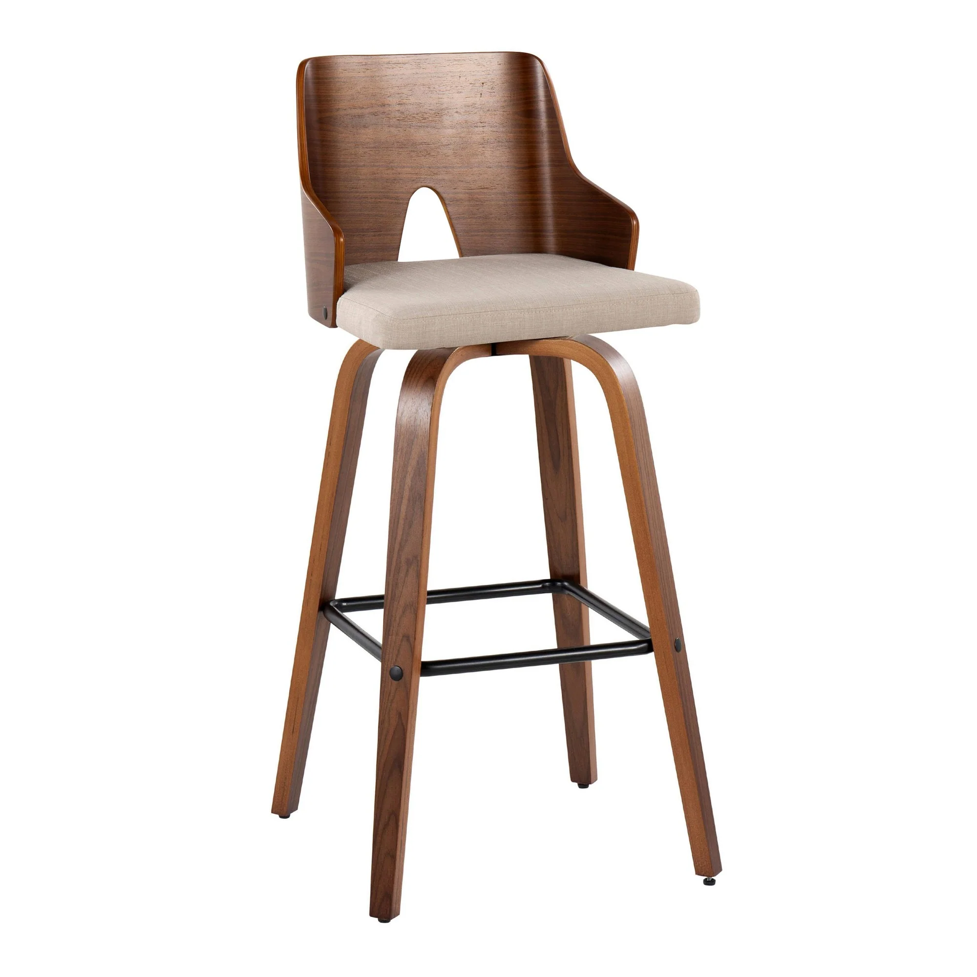 Ariana 30" Fixed-Height Barstool - Set of 2 By LumiSource - B30-ARIA-GRTZX2 WLWLBG2 - Image 6
