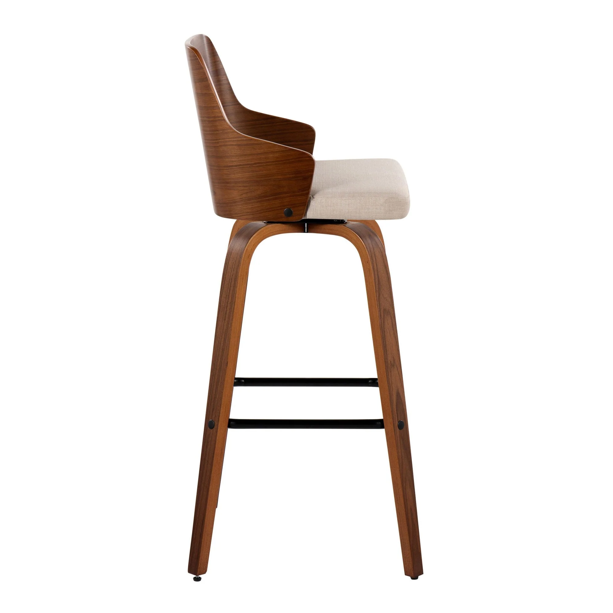Ariana 30" Fixed-Height Barstool - Set of 2 By LumiSource - B30-ARIA-GRTZX2 WLWLBG2 - Image 7