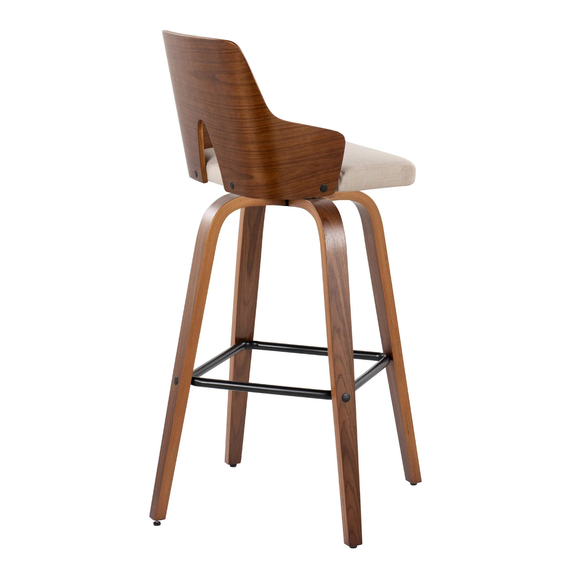 Ariana 30" Fixed-Height Barstool - Set of 2 By LumiSource - B30-ARIA-GRTZX2 WLWLBG2 - Image 8