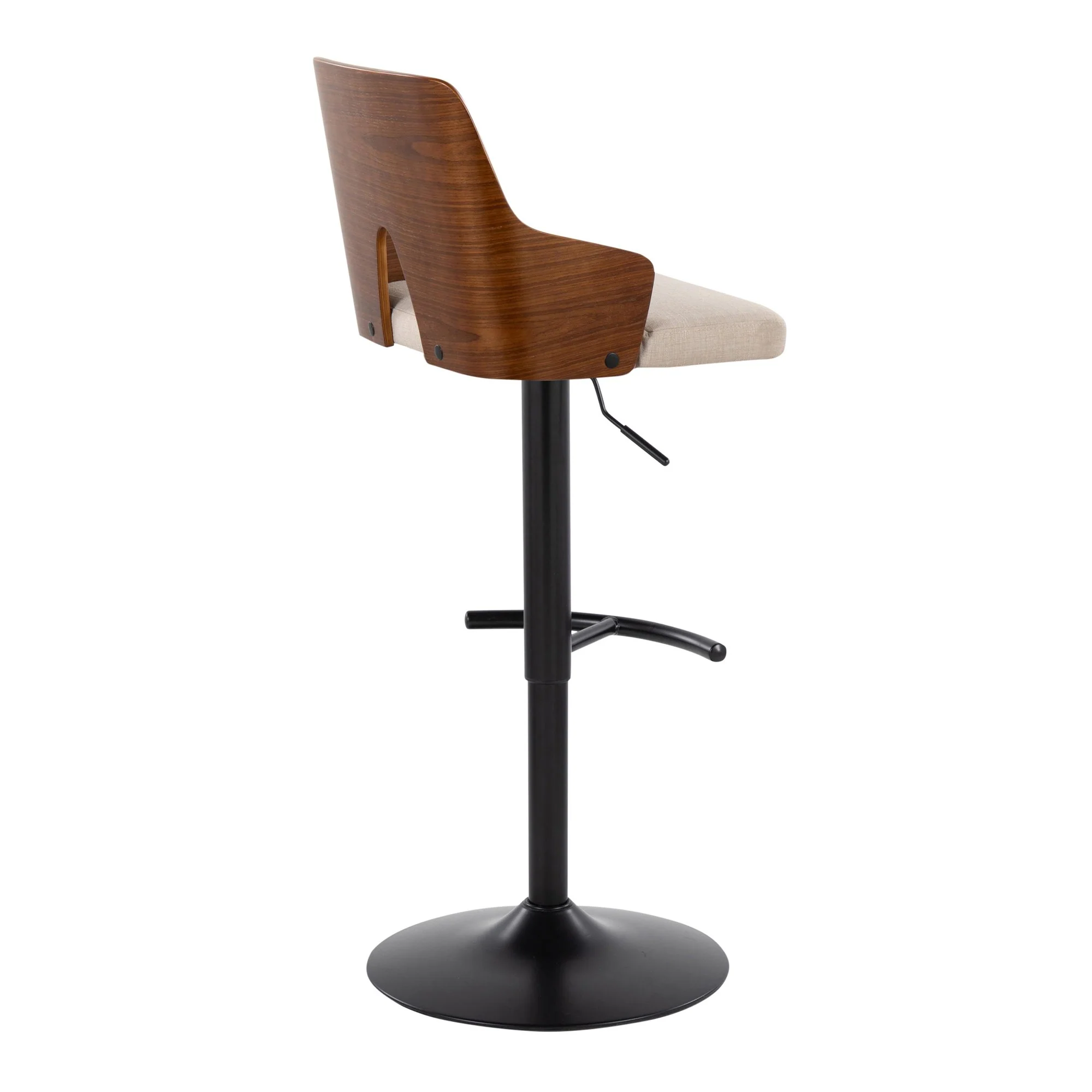 Ariana Adjustable Barstool - Set of 2 By LumiSource - BS-ARIA RNT2 BKWLBG2 - Image 8