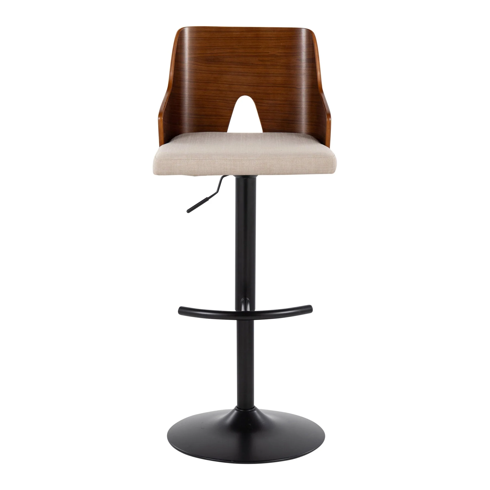 Ariana Adjustable Barstool - Set of 2 By LumiSource - BS-ARIA RNT2 BKWLBG2 - Image 9