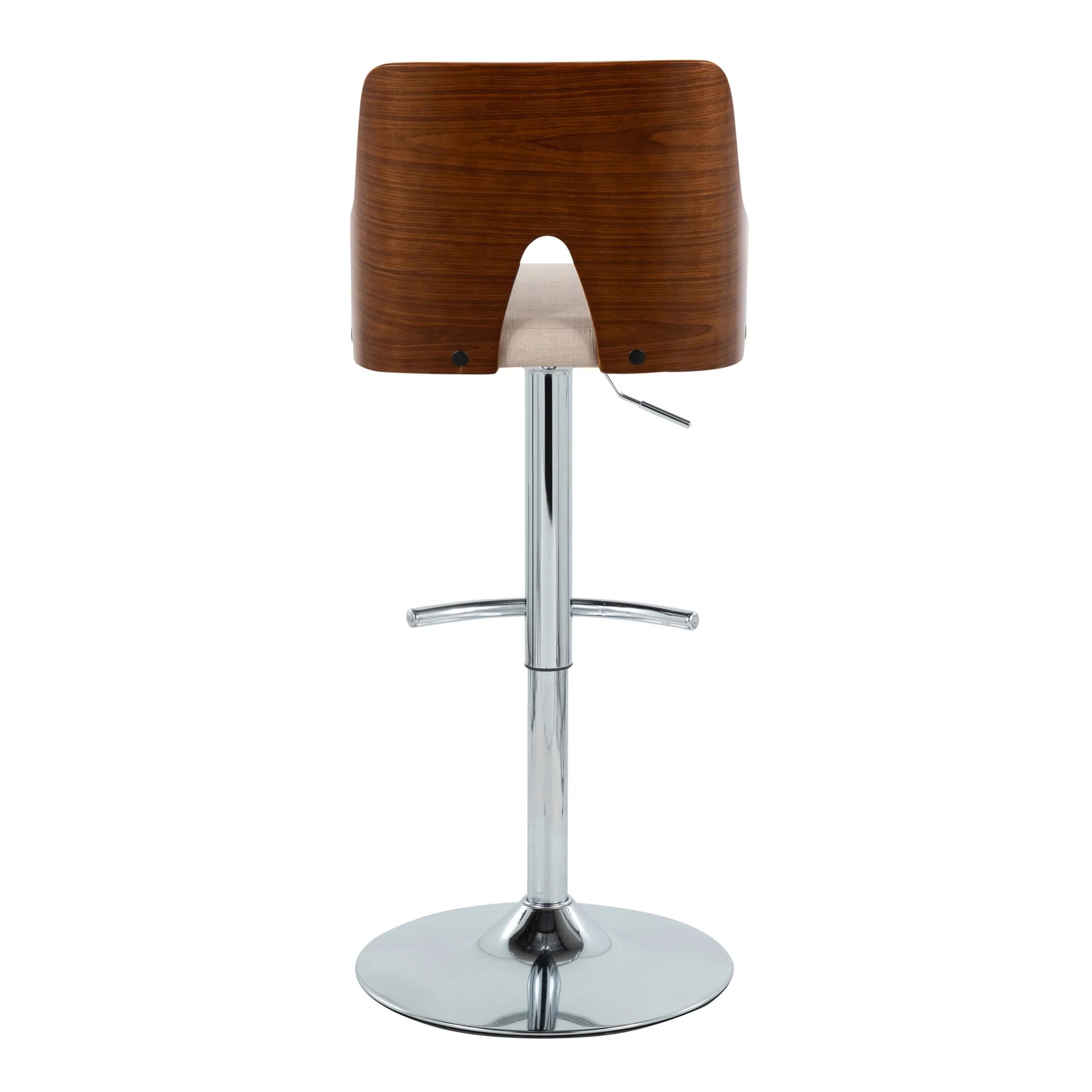 Ariana Adjustable Barstool - Set of 2 By LumiSource - BS-ARIA RNT2 CHRWLBG2 - Image 10