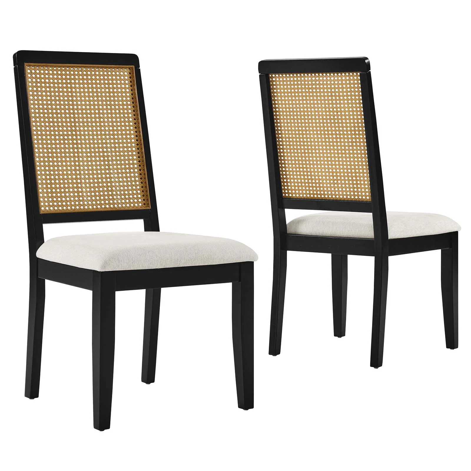 Arlo Faux Rattan and Wood Dining Side Chairs - Set of 2 By Modway - EEI-6803 - Image 10