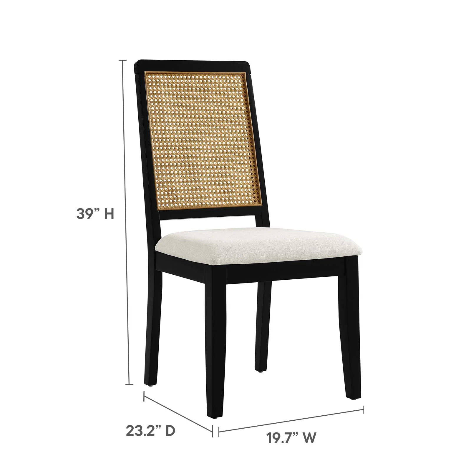 Arlo Faux Rattan and Wood Dining Side Chairs - Set of 2 By Modway - EEI-6803 - Image 17