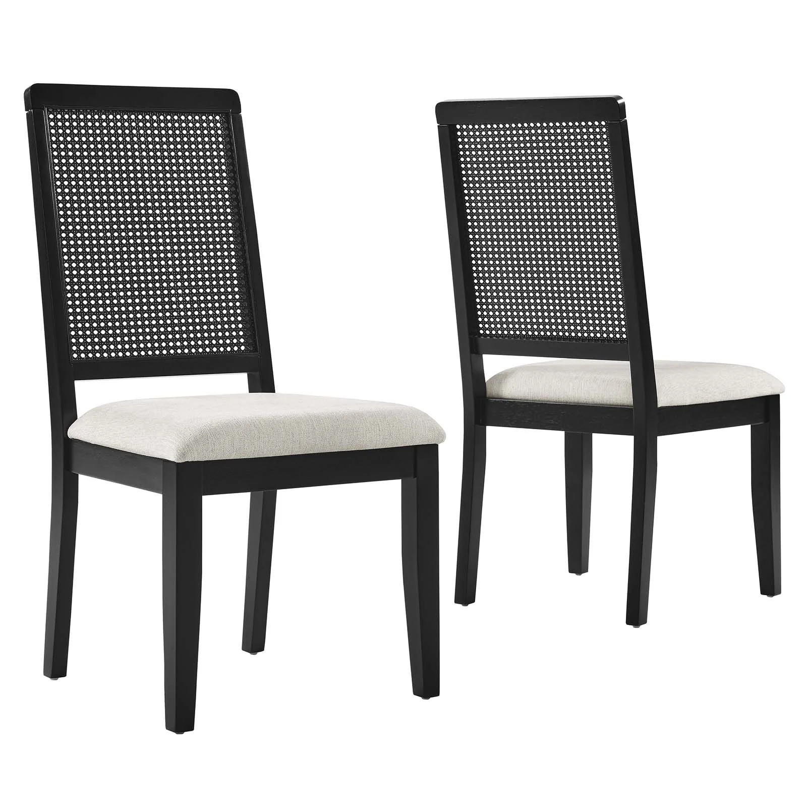 Arlo Faux Rattan and Wood Dining Side Chairs - Set of 2 By Modway - EEI-6803 - Image 2