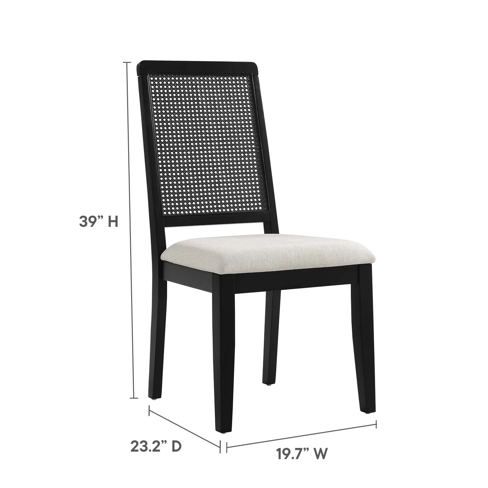 Arlo Faux Rattan and Wood Dining Side Chairs - Set of 2 By Modway - EEI-6803 - Image 8