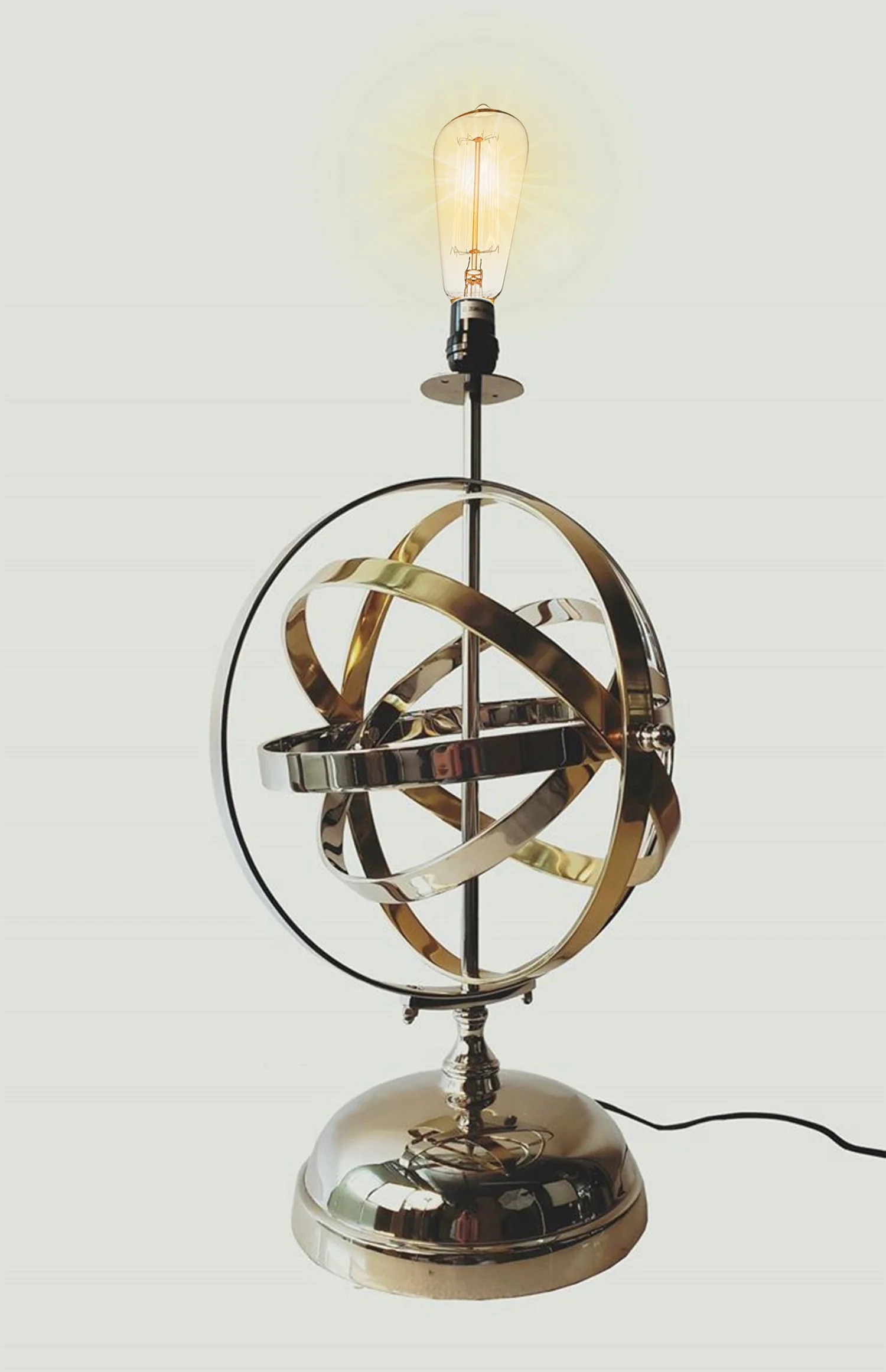 Armillary Sphere Aluminum Table Lamp By Homeroots - Image 2