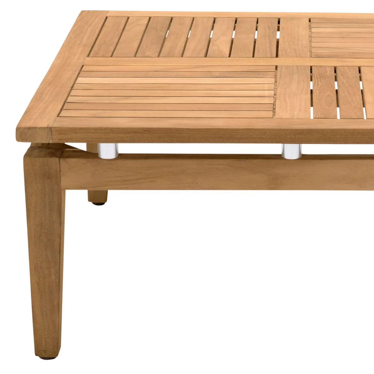 Arno Outdoor Square Teak Wood Coffee Table By Armen Living - Image 6