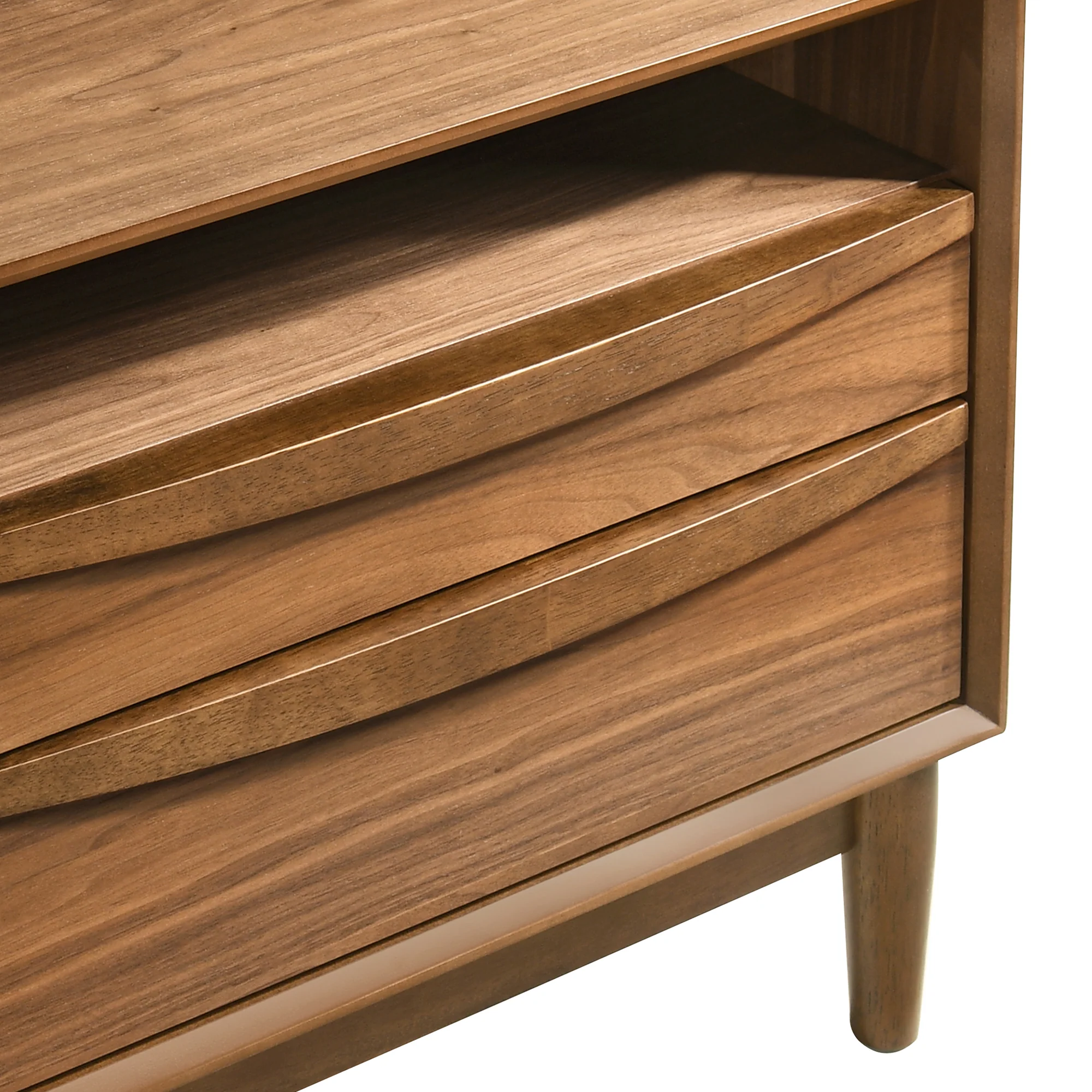 Artemio 2 Drawer Wood Nightstand with Shelf in Walnut Finish By Armen Living - Image 12
