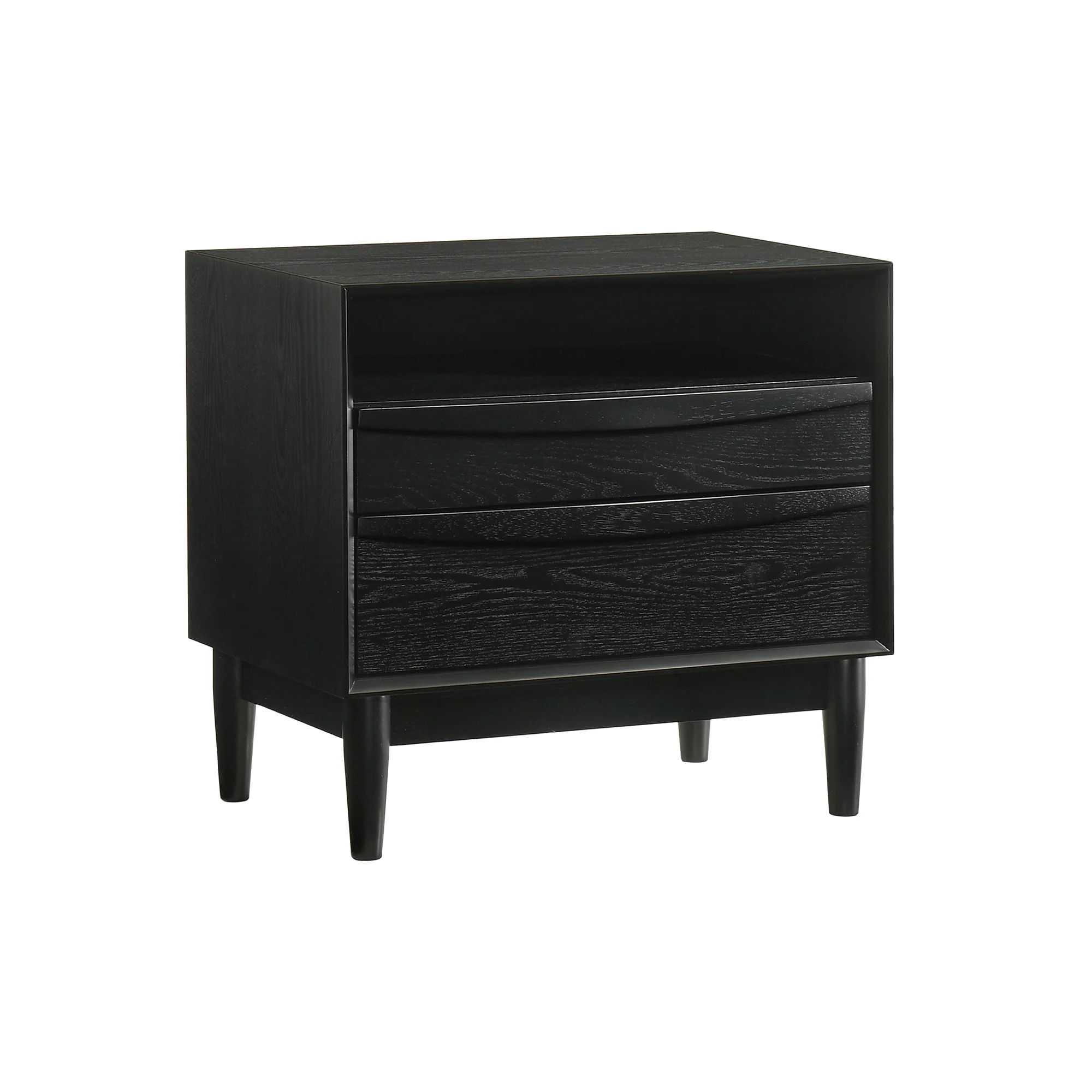 Artemio 2 Drawer Wood Nightstand with Shelf in Walnut Finish By Armen Living - Image 15