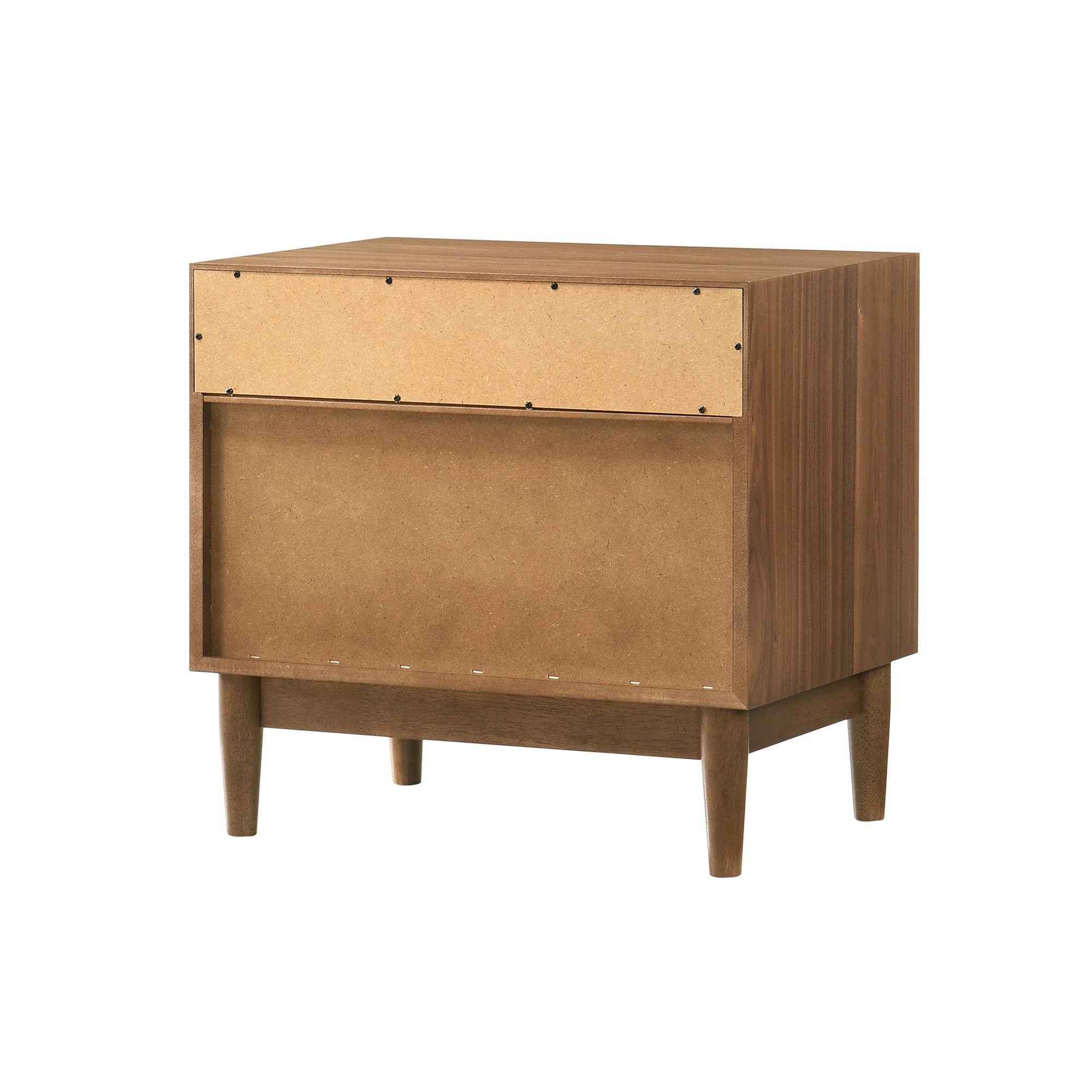 Artemio 2 Drawer Wood Nightstand with Shelf in Walnut Finish By Armen Living - Image 6