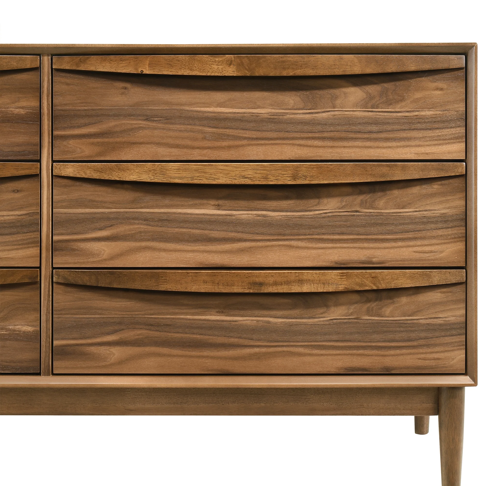 Artemio 6 Drawer Wood Dresser in Walnut Finish By Armen Living - Image 12