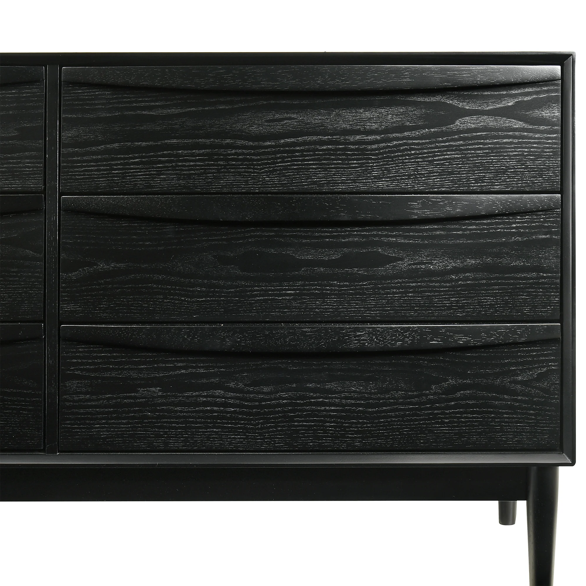 Artemio 6 Drawer Wood Dresser in Walnut Finish By Armen Living - Image 23
