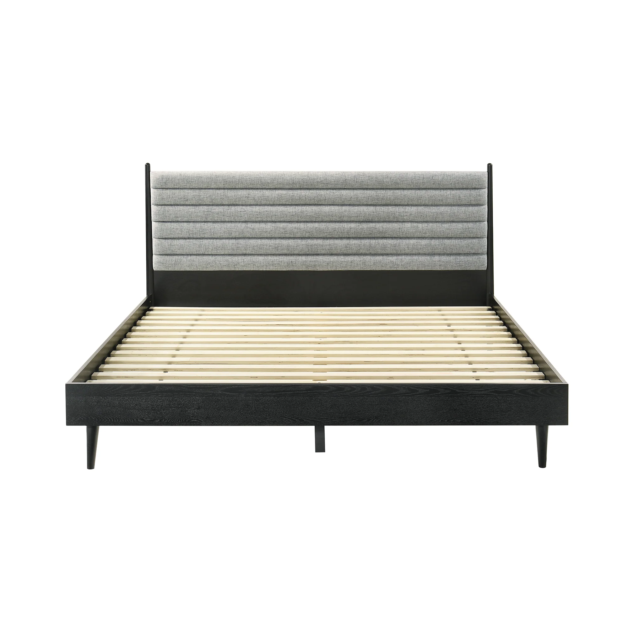 Artemio King Platform Wood Bed Frame in Walnut Finish By Armen Living - Image 16