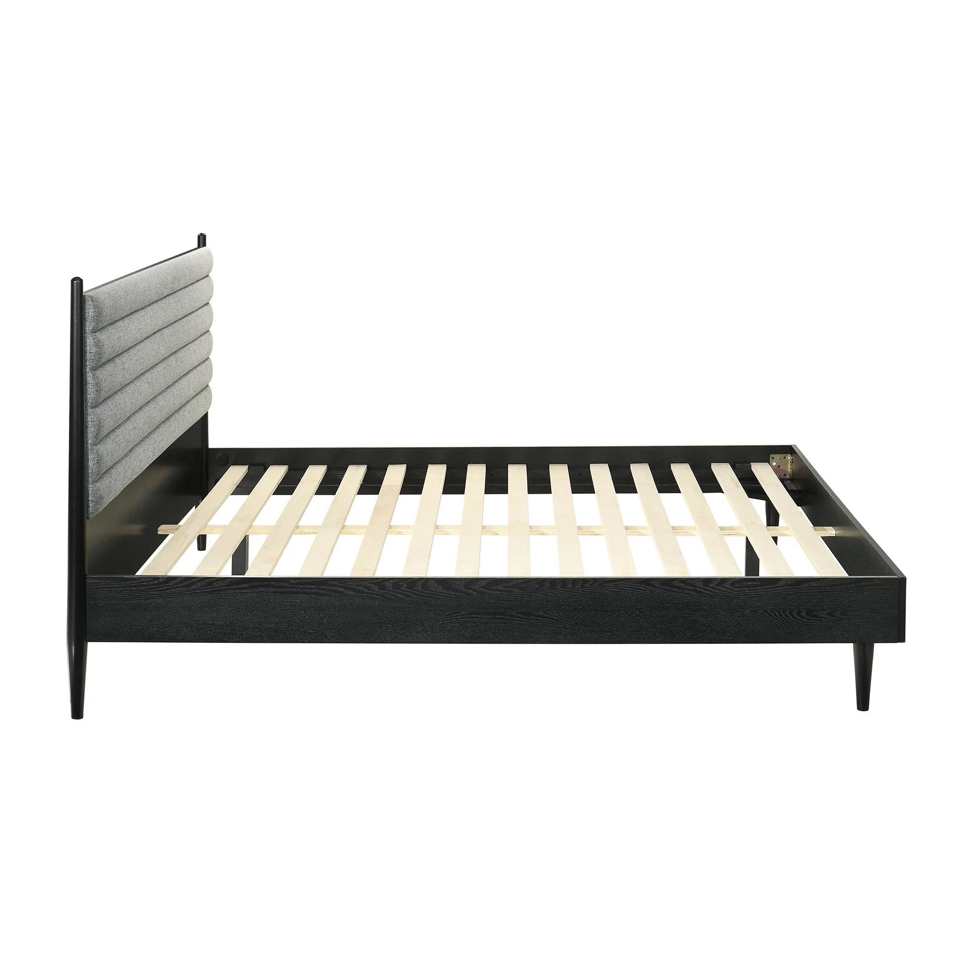 Artemio King Platform Wood Bed Frame in Walnut Finish By Armen Living - Image 17