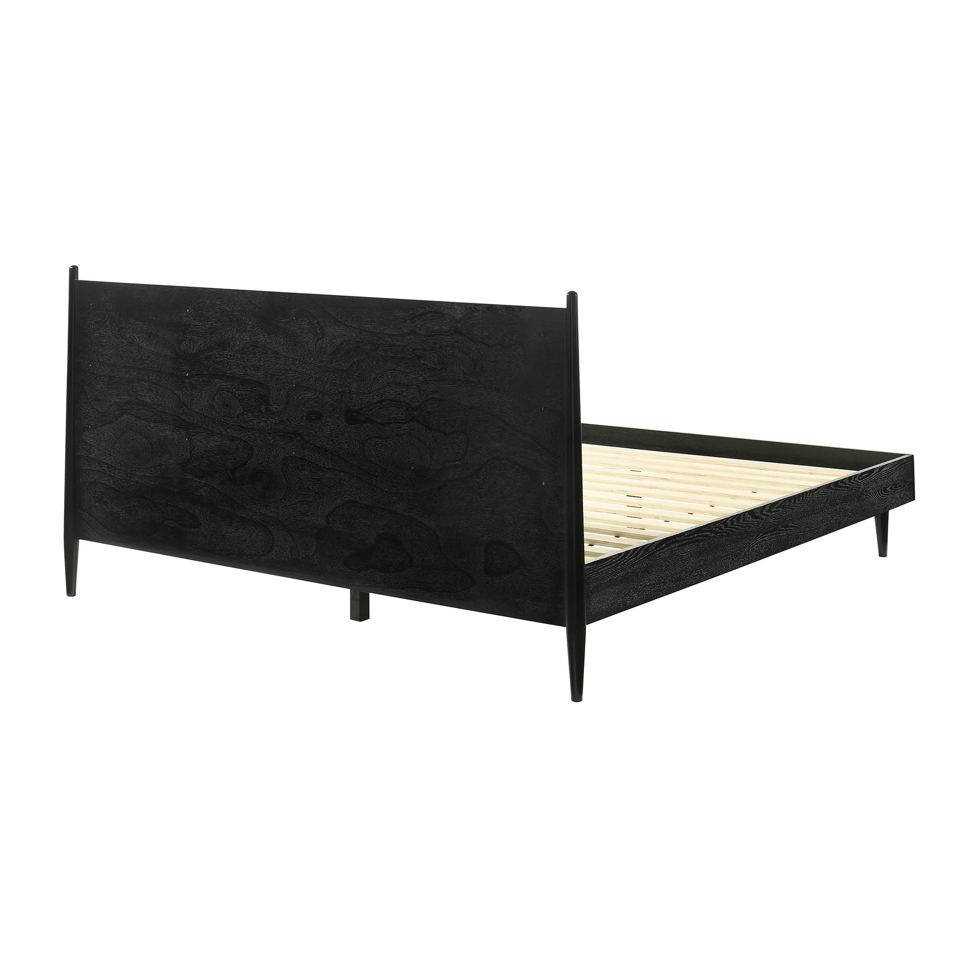 Artemio King Platform Wood Bed Frame in Walnut Finish By Armen Living - Image 18