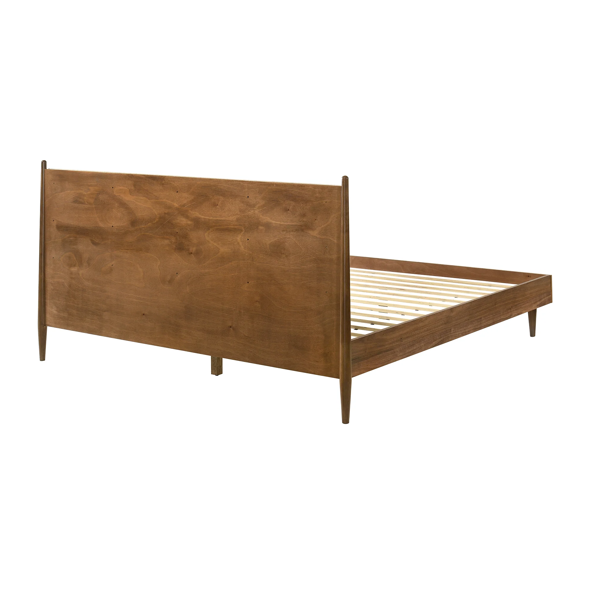 Artemio King Platform Wood Bed Frame in Walnut Finish By Armen Living - Image 7