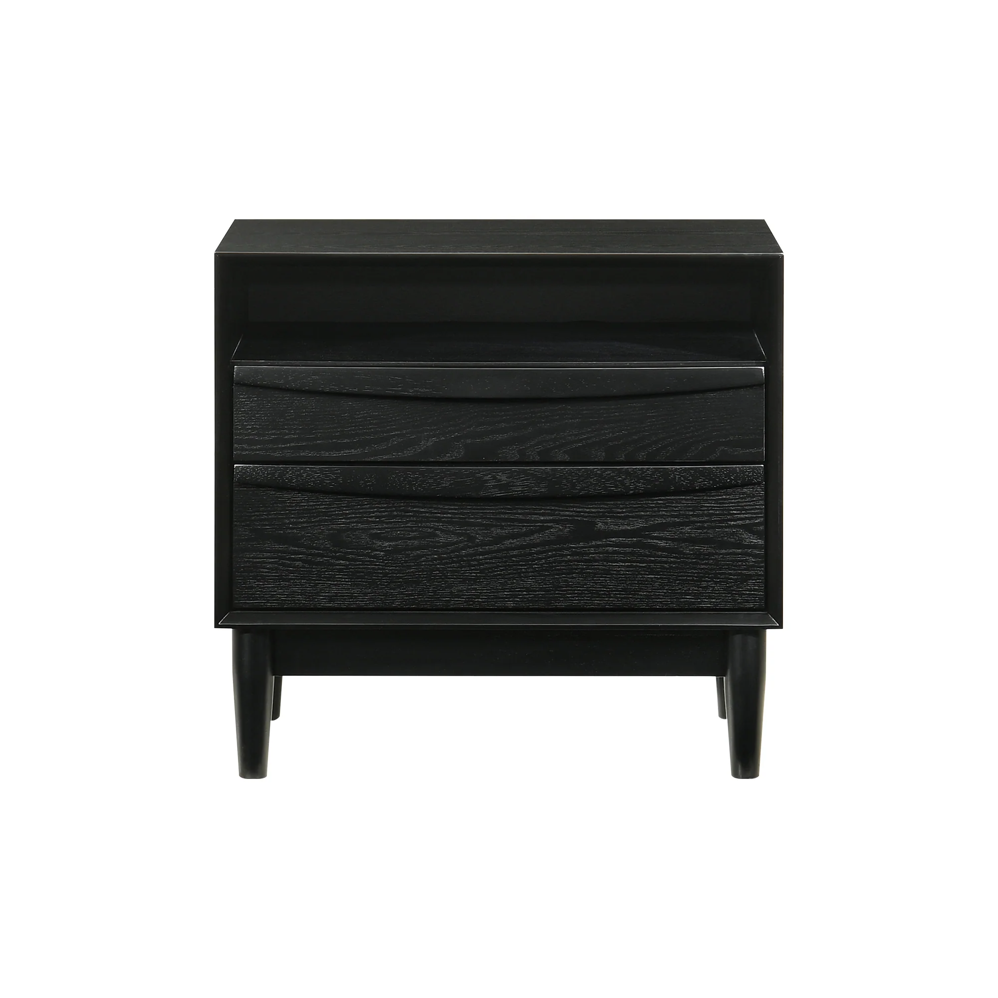 Artemio Queen 3 Piece Wood Bedroom Set in Black Finish By Armen Living - Image 5