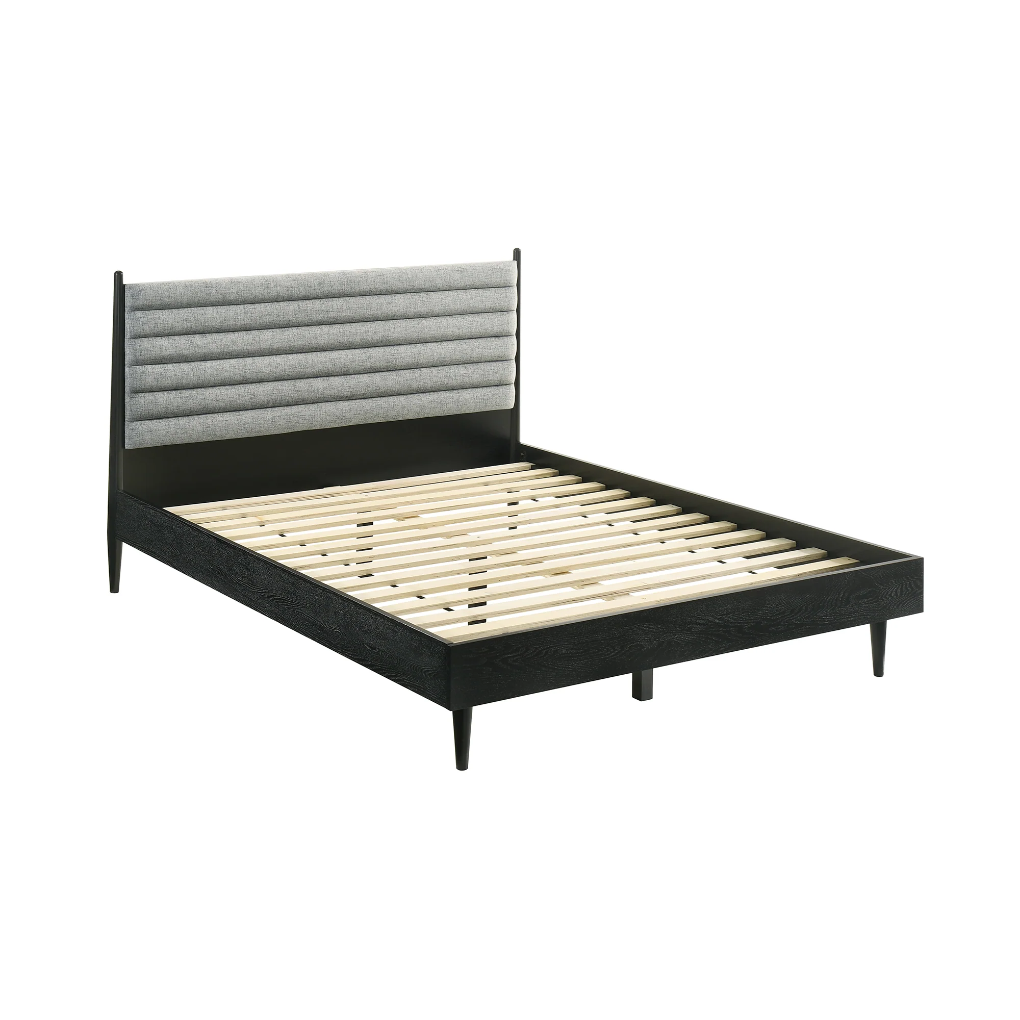 Artemio Queen 4 Piece Wood Bedroom Set in Black Finish By Armen Living - Image 3