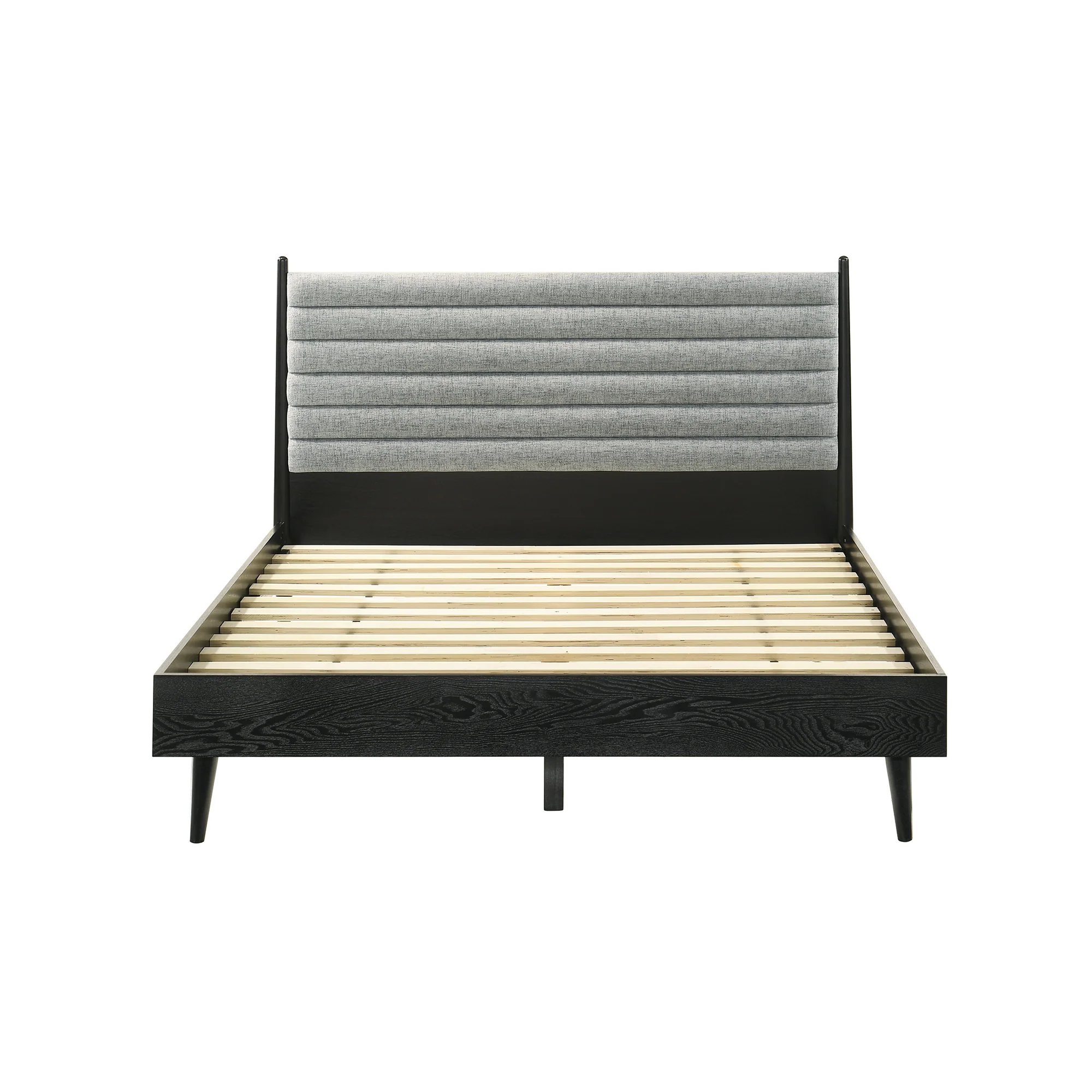 Artemio Queen Platform Wood Bed Frame in Walnut Finish By Armen Living - Image 16