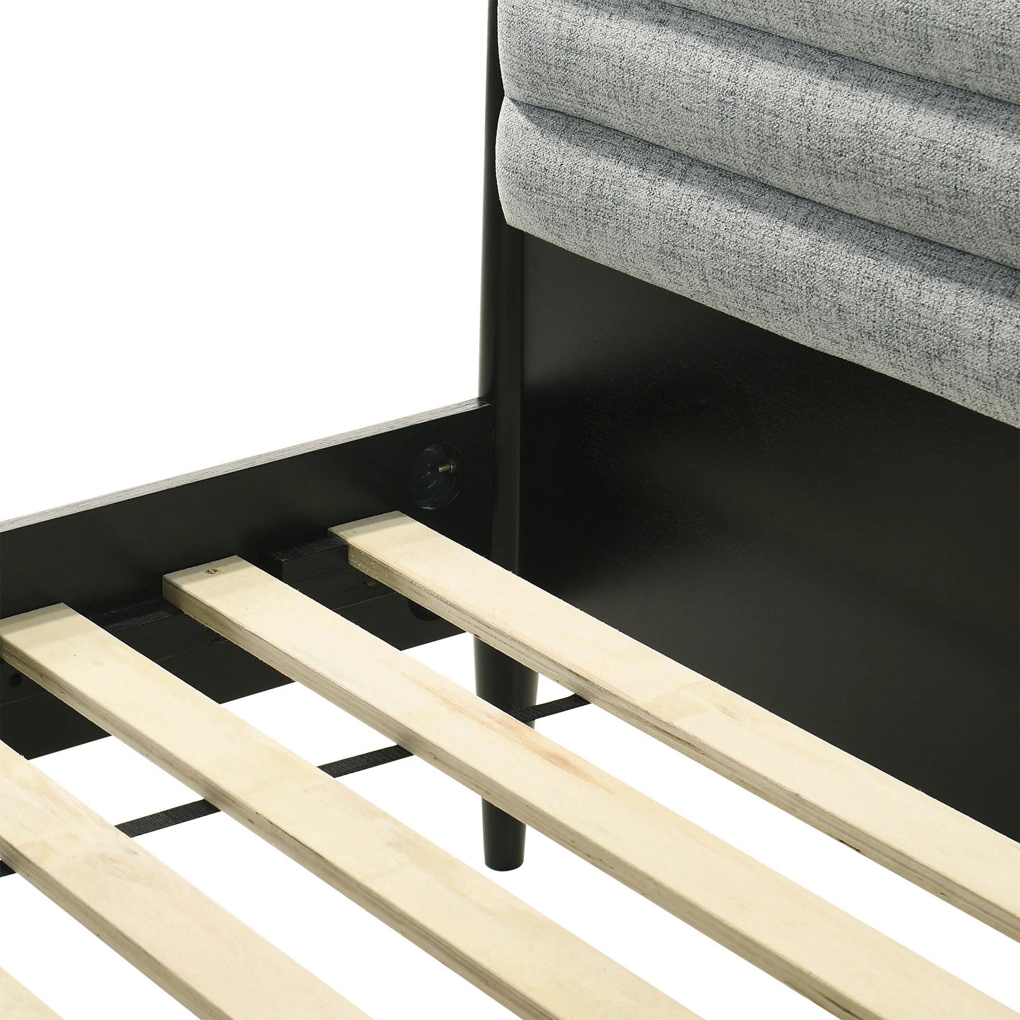 Artemio Queen Platform Wood Bed Frame in Walnut Finish By Armen Living - Image 20