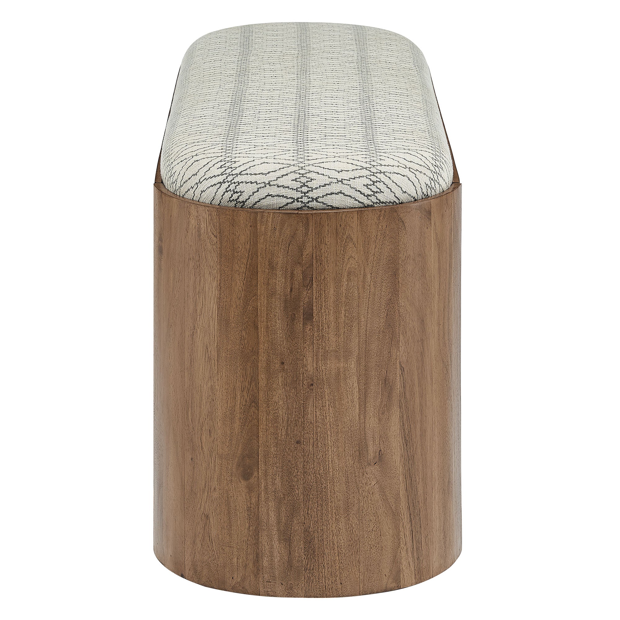 Ashby 45" Geometric Upholstered Bench by Modway - Image 3
