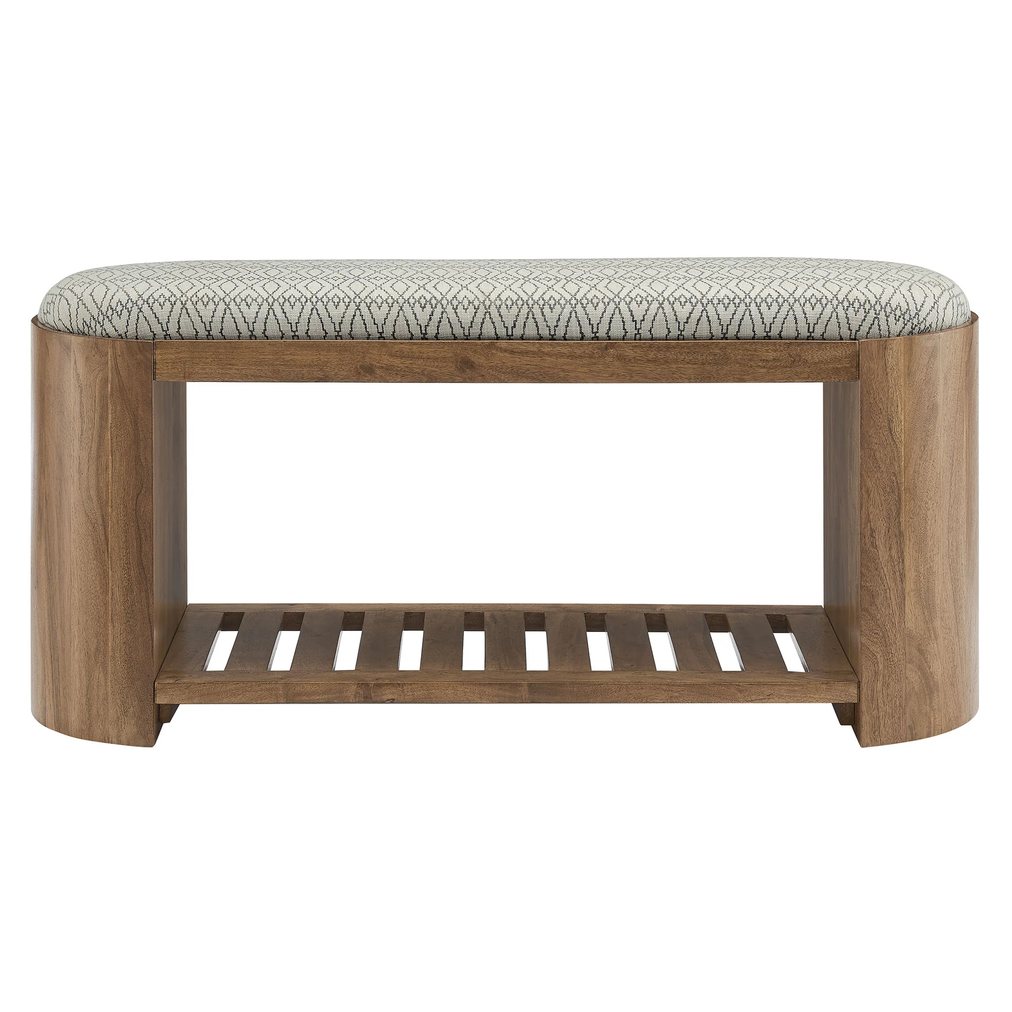 Ashby 45" Geometric Upholstered Bench by Modway - Image 4
