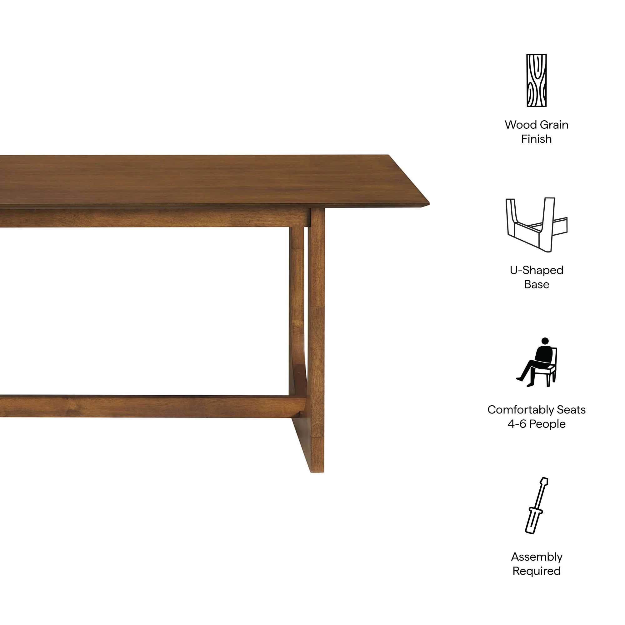 Ashcroft 69" Rectangular Dining Table by Modway - Image 19