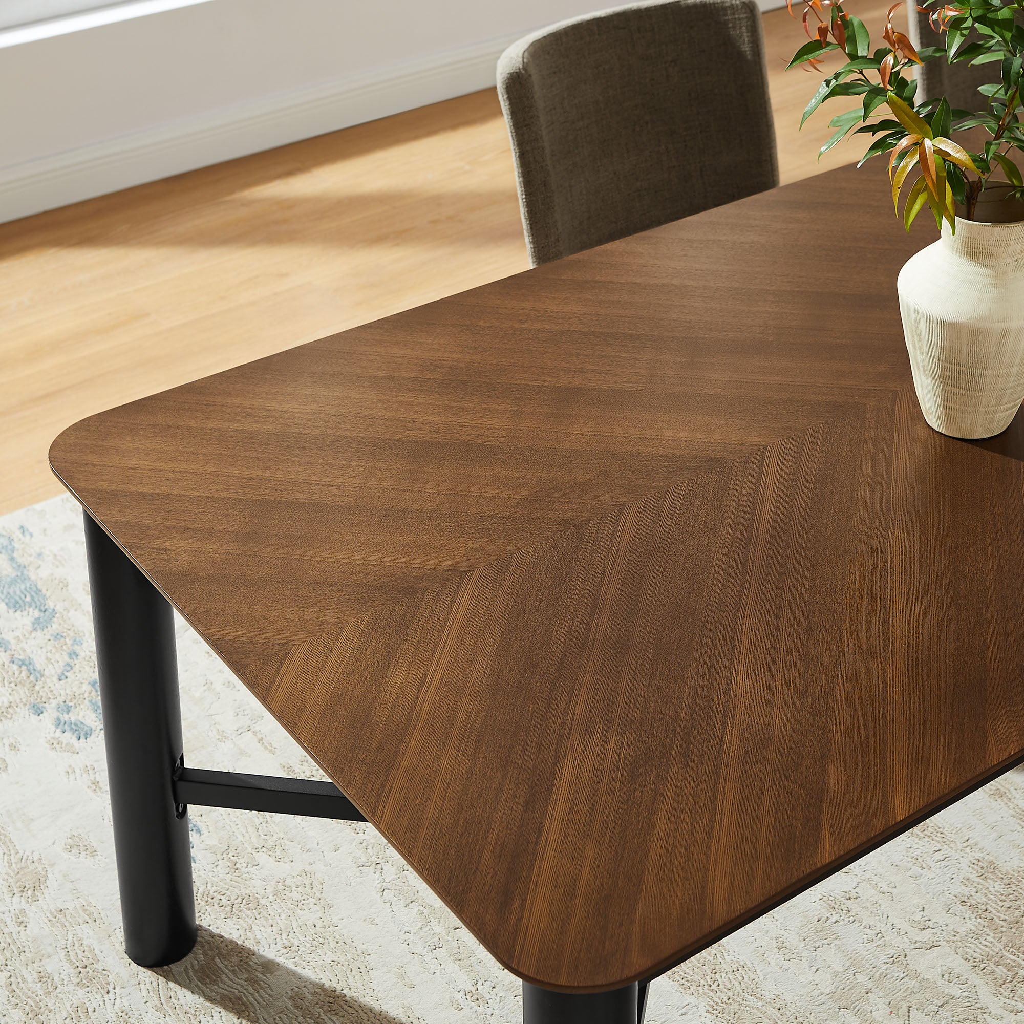 Ashlan 110" Rectangle Dining Table by Modway - Image 8